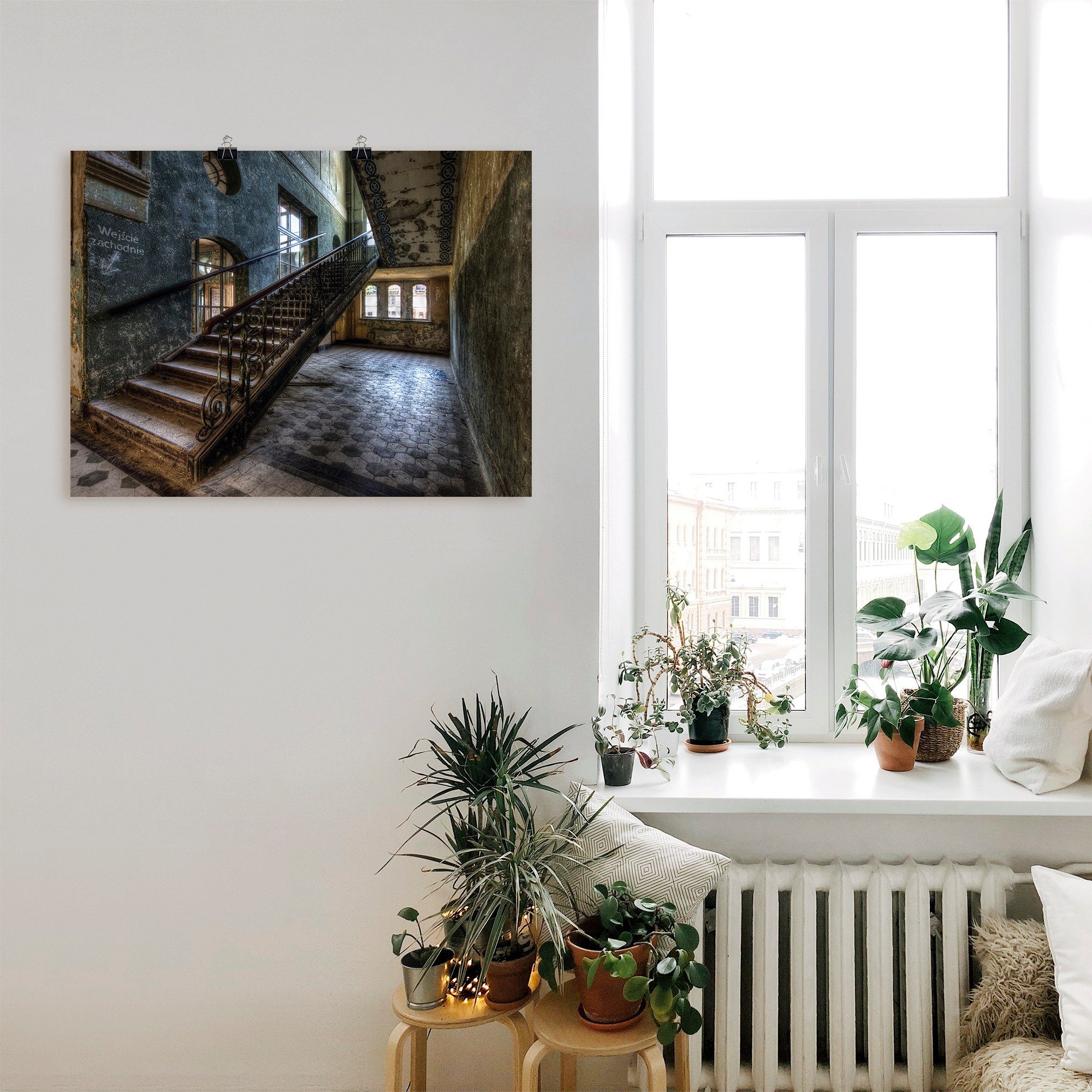 Place - gedruckt St), Artland Wandbild Lost Architektonische Treppen, Elemente (1