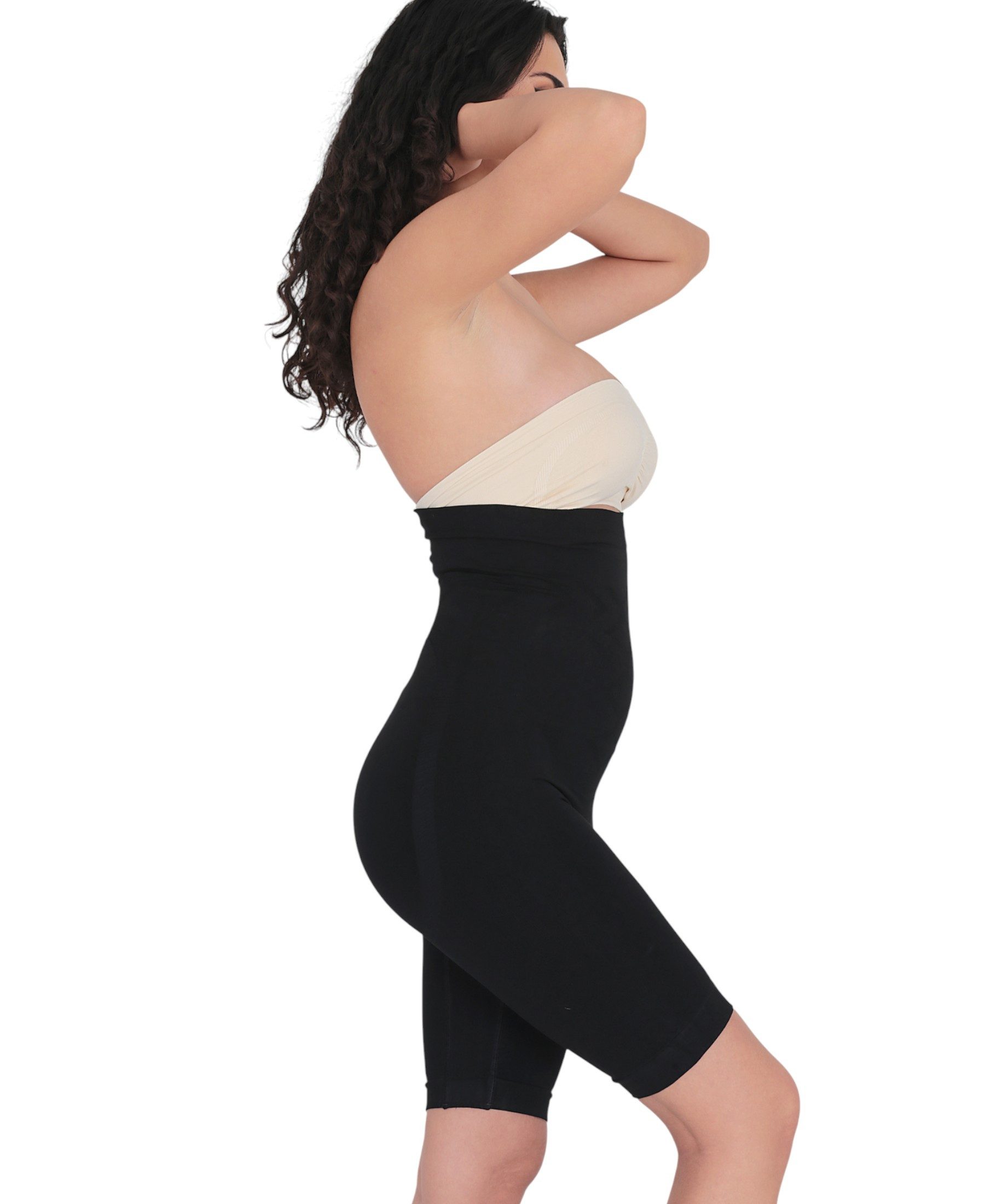 Formangel Miederslip Shaping Boxer Corsage mit hoher Taille, Silikonbund & Massagezonen (1-St) Anti-Rutsch-Silikonbund, Massage-Zone, seamless