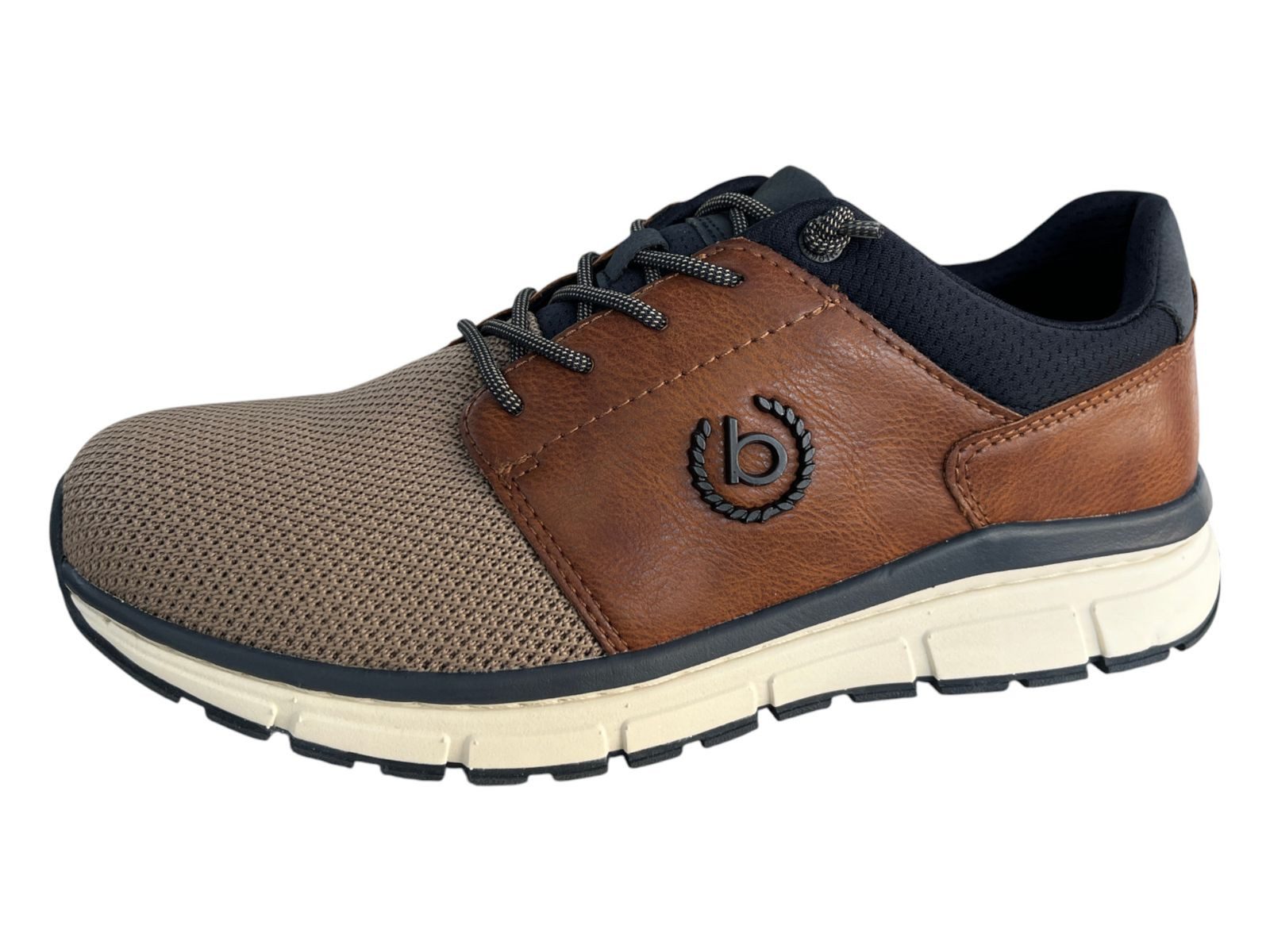 bugatti Bugatti Herren Sneaker Slipper 332-AOS61-6950-1463 taupe / cognac Slipper