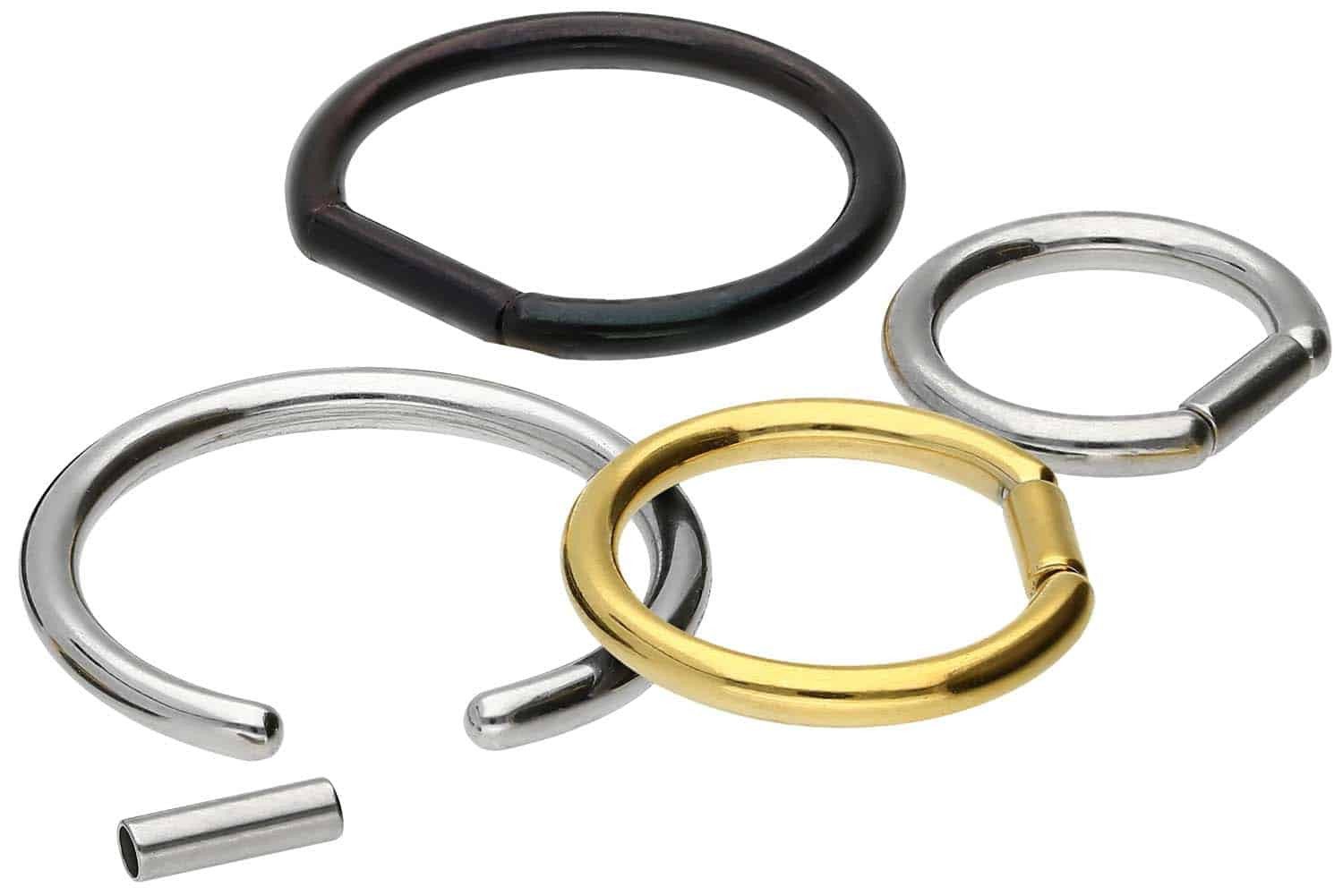 Piercing-Set Chirurgenstahl Stabverschlussring