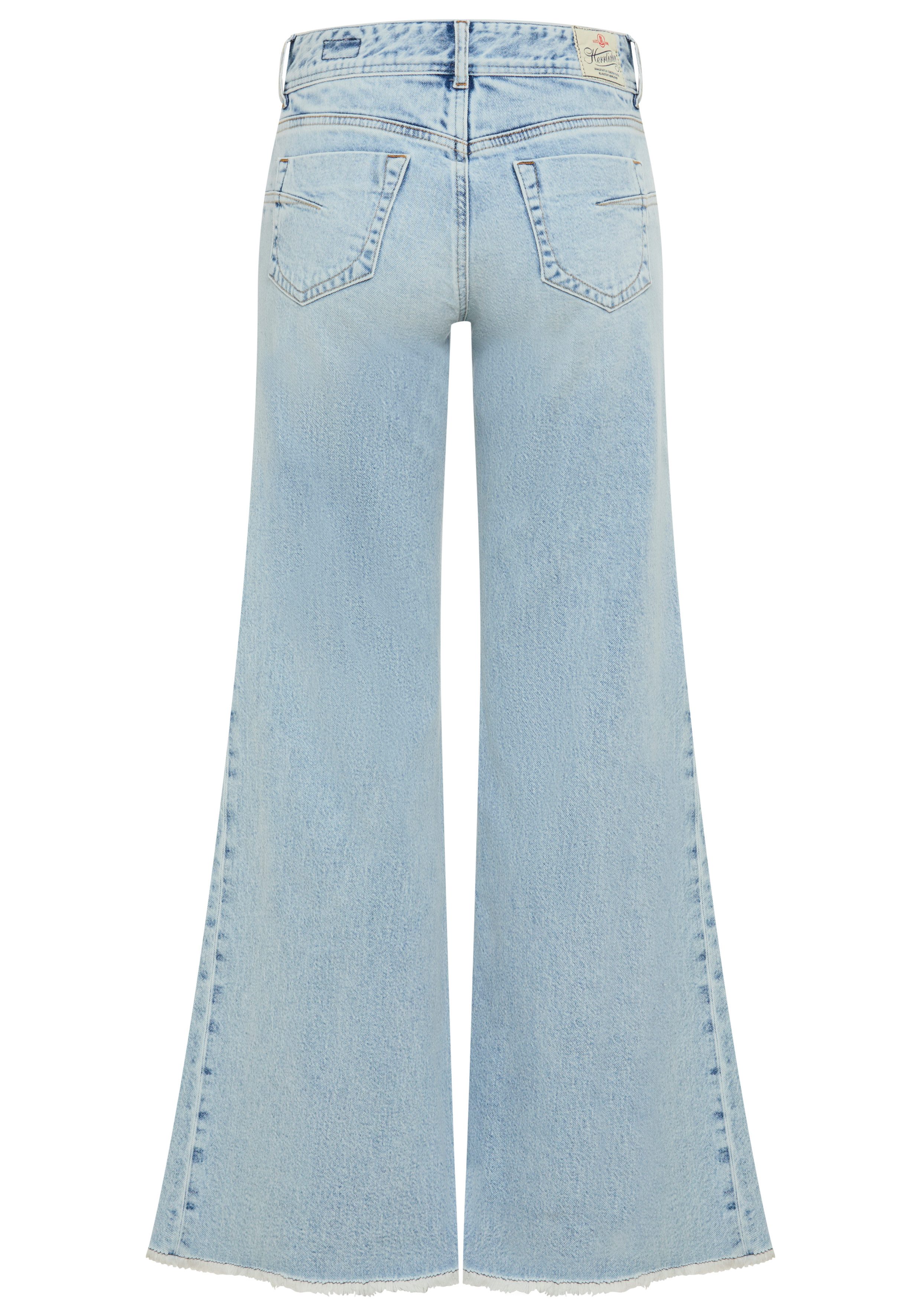 Herrlicher 5-Pocket-Jeans Edna Kama Denim Flared Fit, extra Weite – Bild 5 von 5