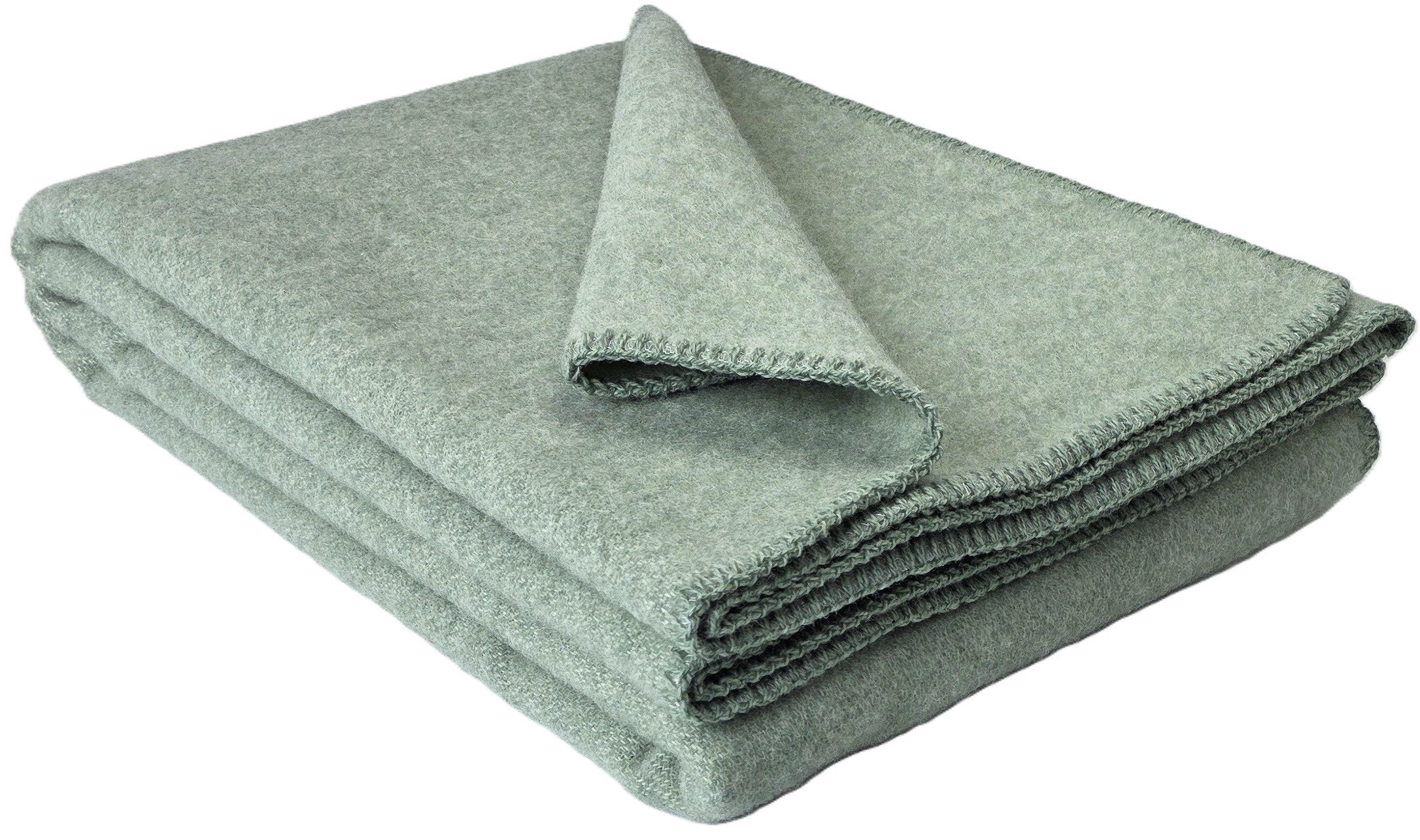 Wohndecke Wohndecke Wolldecke 100% Schurwolle 150 x 200 cm "Selva", STTS