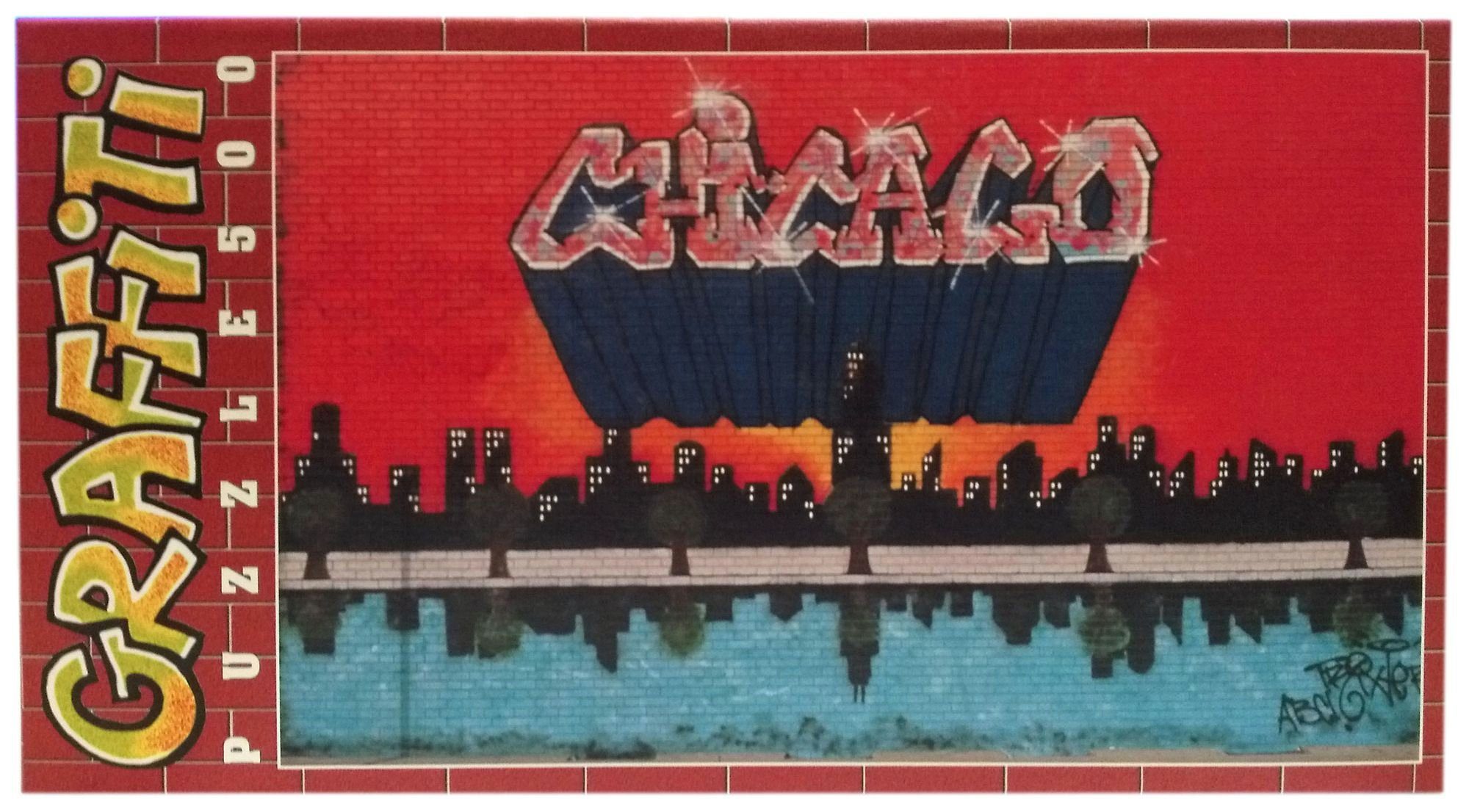 Clementoni® Puzzle Clementoni Graffiti Puzzle 500 Teile "Chicago", 500 Puzzleteile