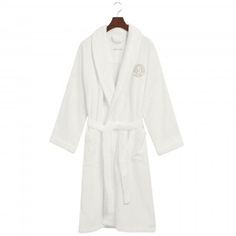 Gant Bademantel Gant Home Bademantel Crest Robe White (S)