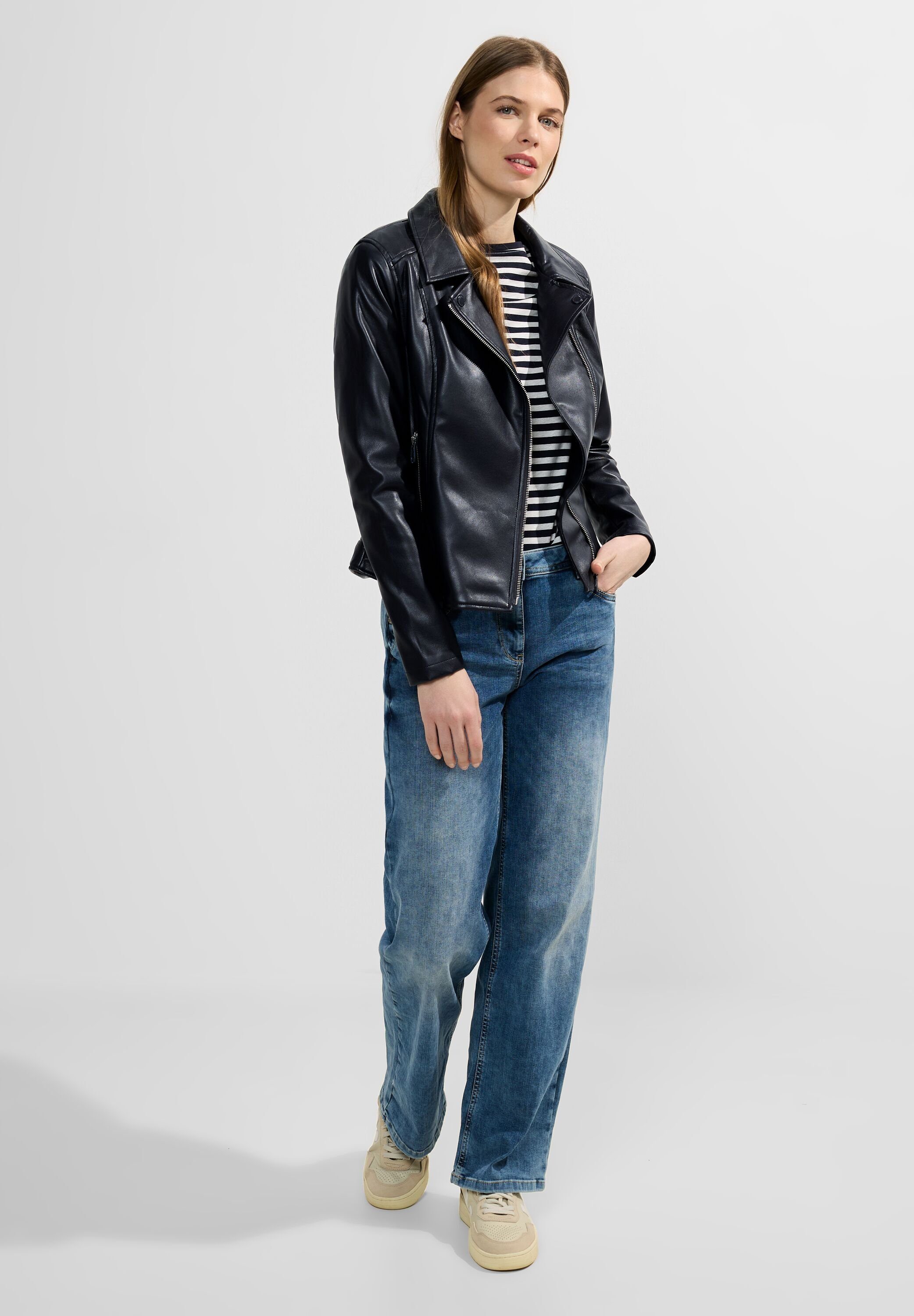 CECIL Bikerjacke mit asymmetrichem Reißverschluss