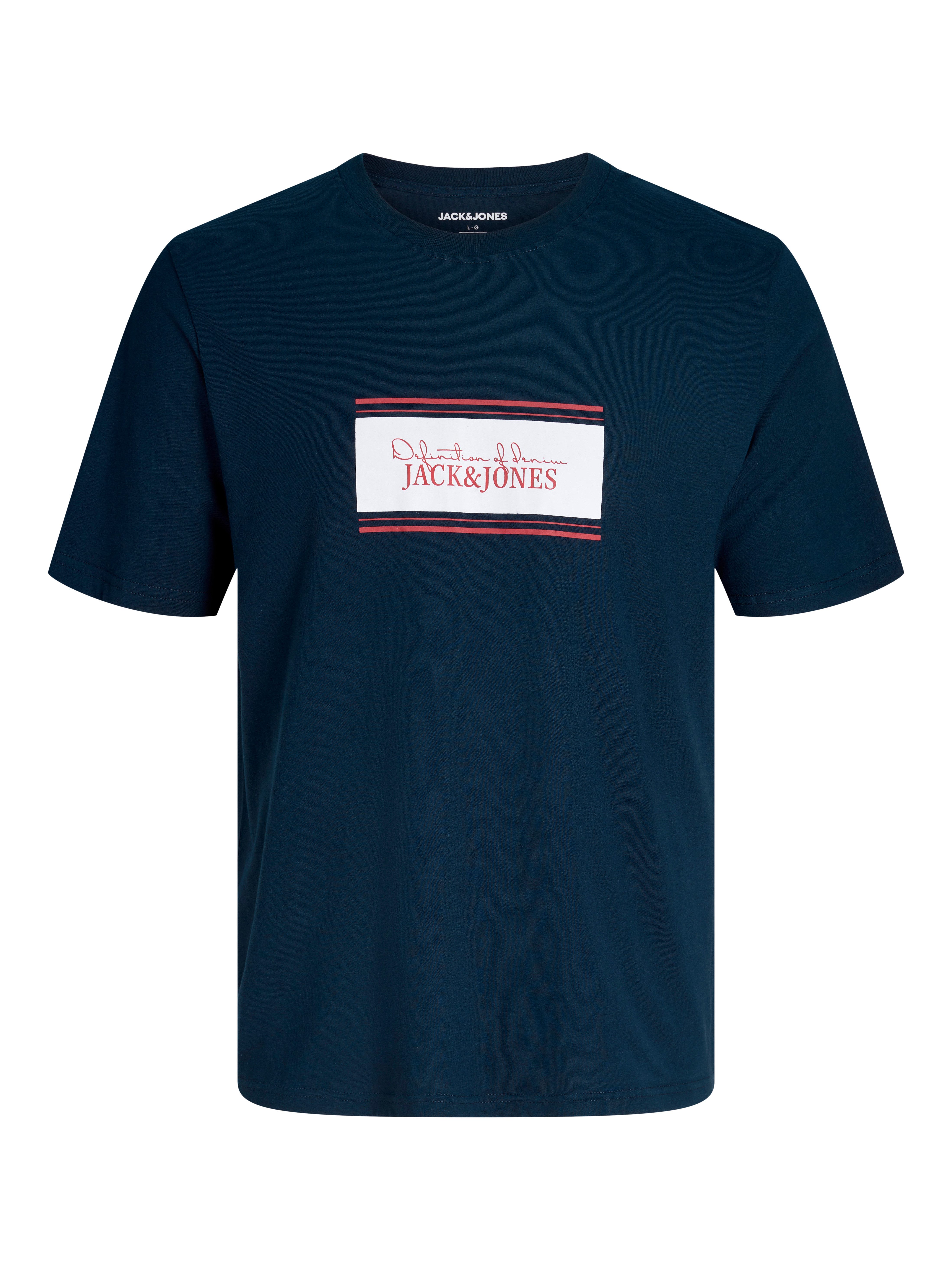 Jack & Jones Rundhalsshirt JJBUSTER TEE SS CREW NECK BTS aus Baumwolle, normale Passform, pflegeleicht
