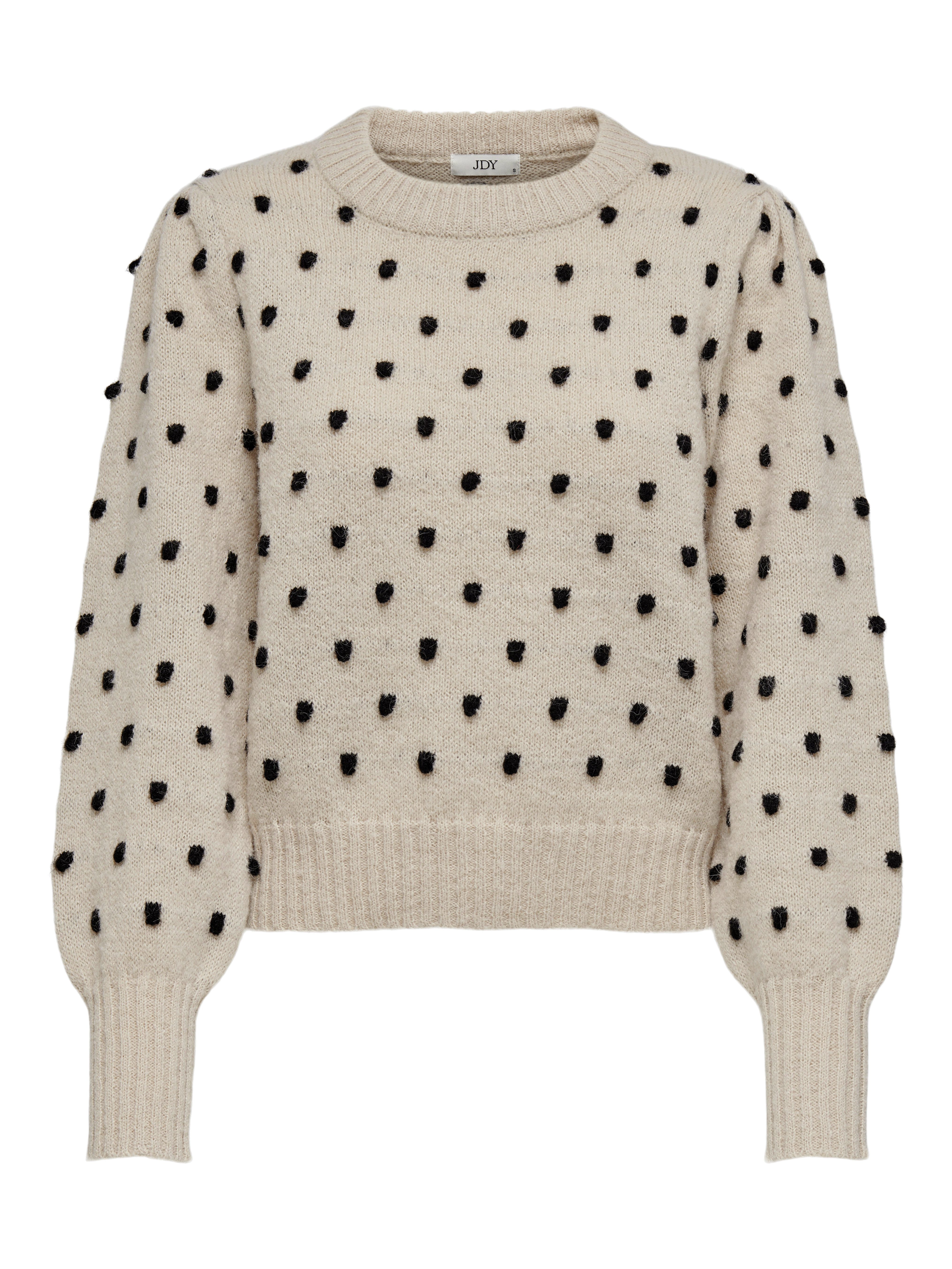Rundhalspullover JDYSIGRID LIFE L/S ON PUFF PULL KNT NOOS