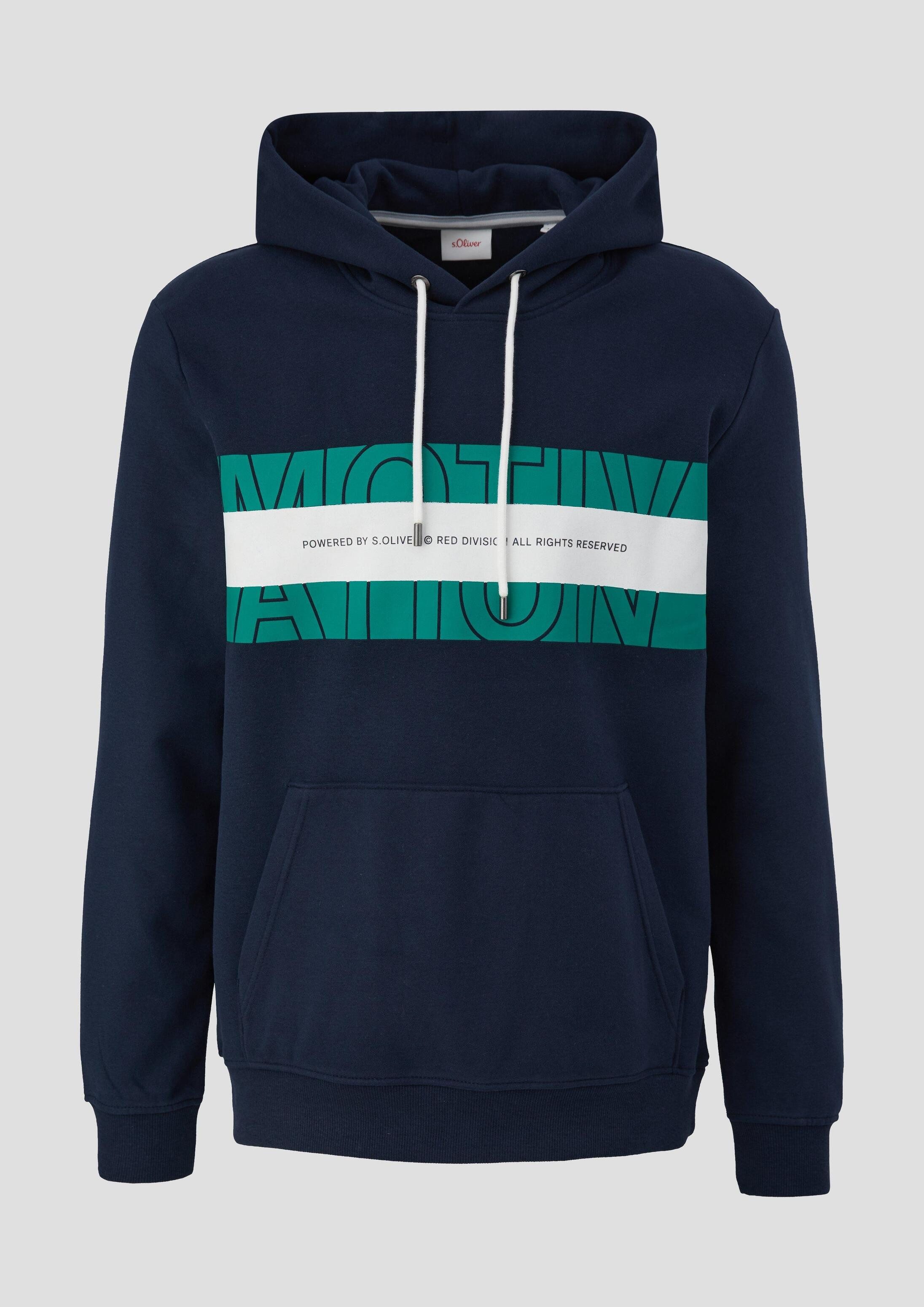 s.Oliver Sweatshirt Sweatshirt Kapuzenpullover mit Labelprint