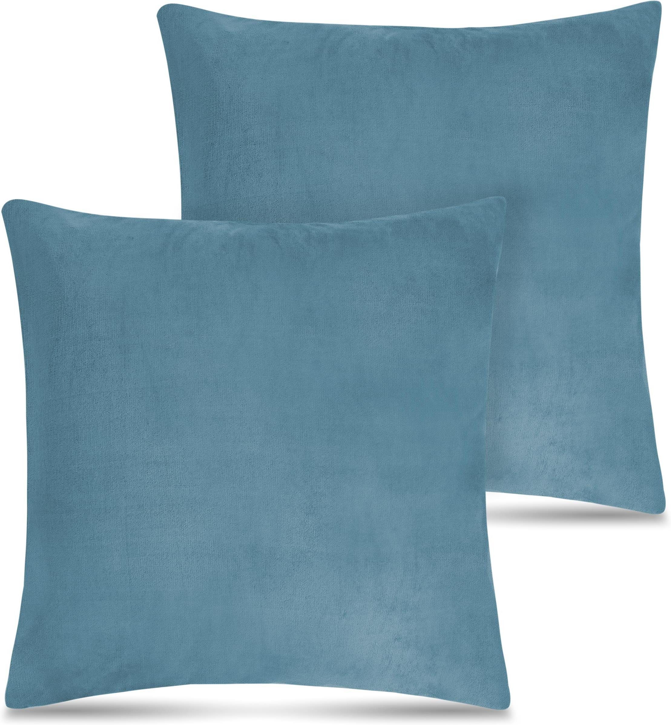 Aspero Kissenbezüge 2 Flanell Kissenbezüge Asmara, aus extra weichem Material