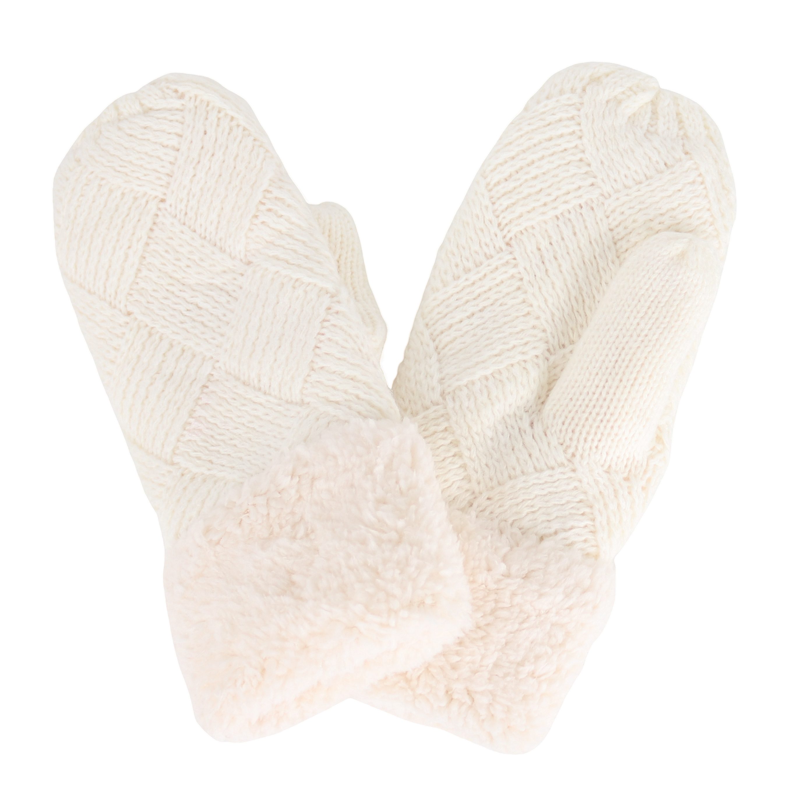 MIRROSI Strickhandschuhe Damen Handschuhe Fausthandschuhe warm durch gefüttert sehr weich und warm ideal für Herbst oder Winter