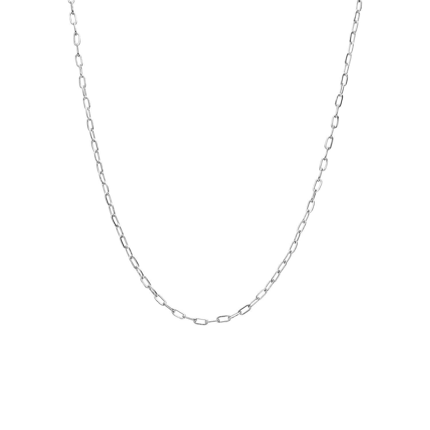 LUCARDI Kette ohne Anhänger Halskette - Stahl - Silber - Unisex