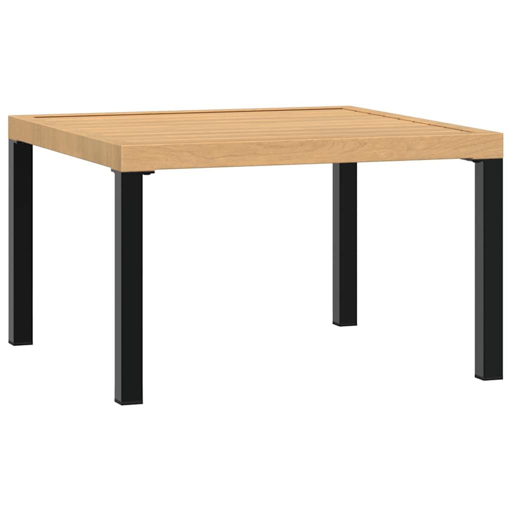 vidaXL Gartentisch Garten-Couchtisch Schwarz 65x65x40 cm Aluminium
