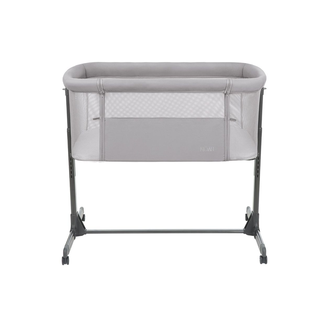 Kikkaboo Komplettbett Beistellbett Noah verstellbar, Räder Anti Reflux eine Seite zum Öffnen