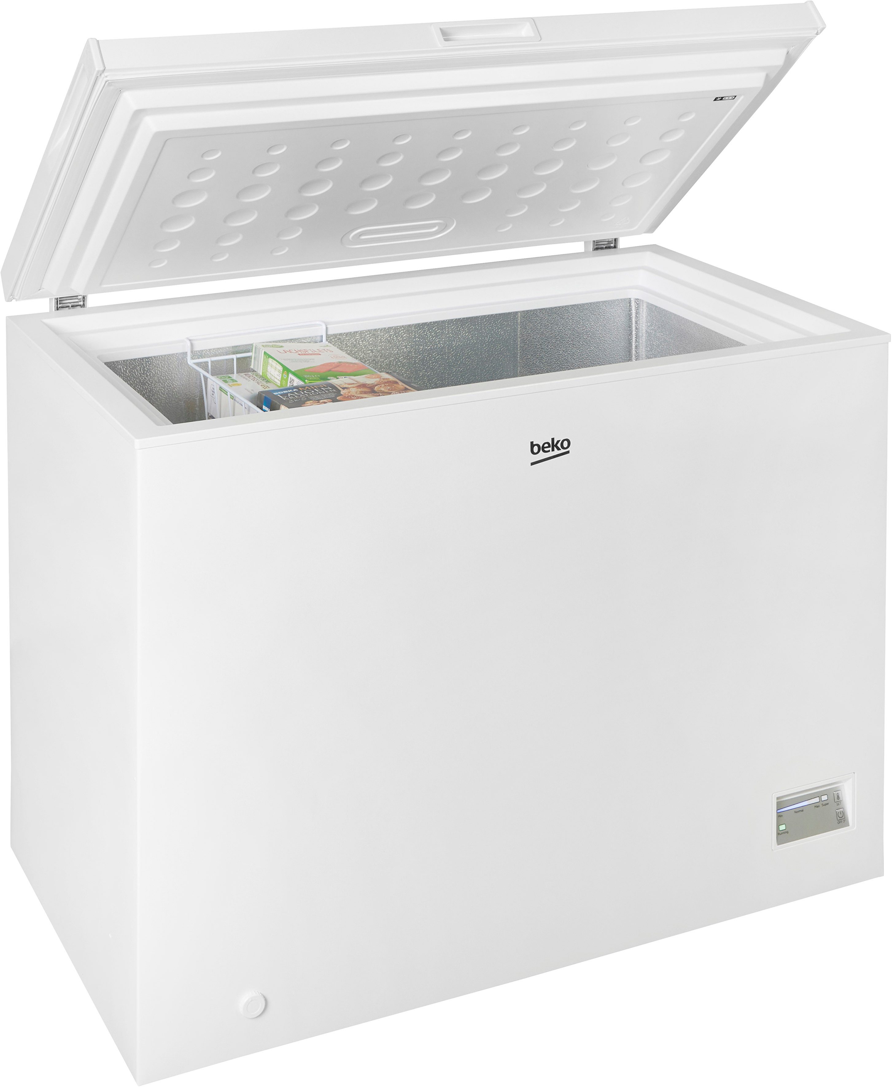 BEKO Gefriertruhe CF200CWN, 102,6 cm breit, 198 l, Dank des Abtausystems von MinFrost wird die Eisbildung reduziert