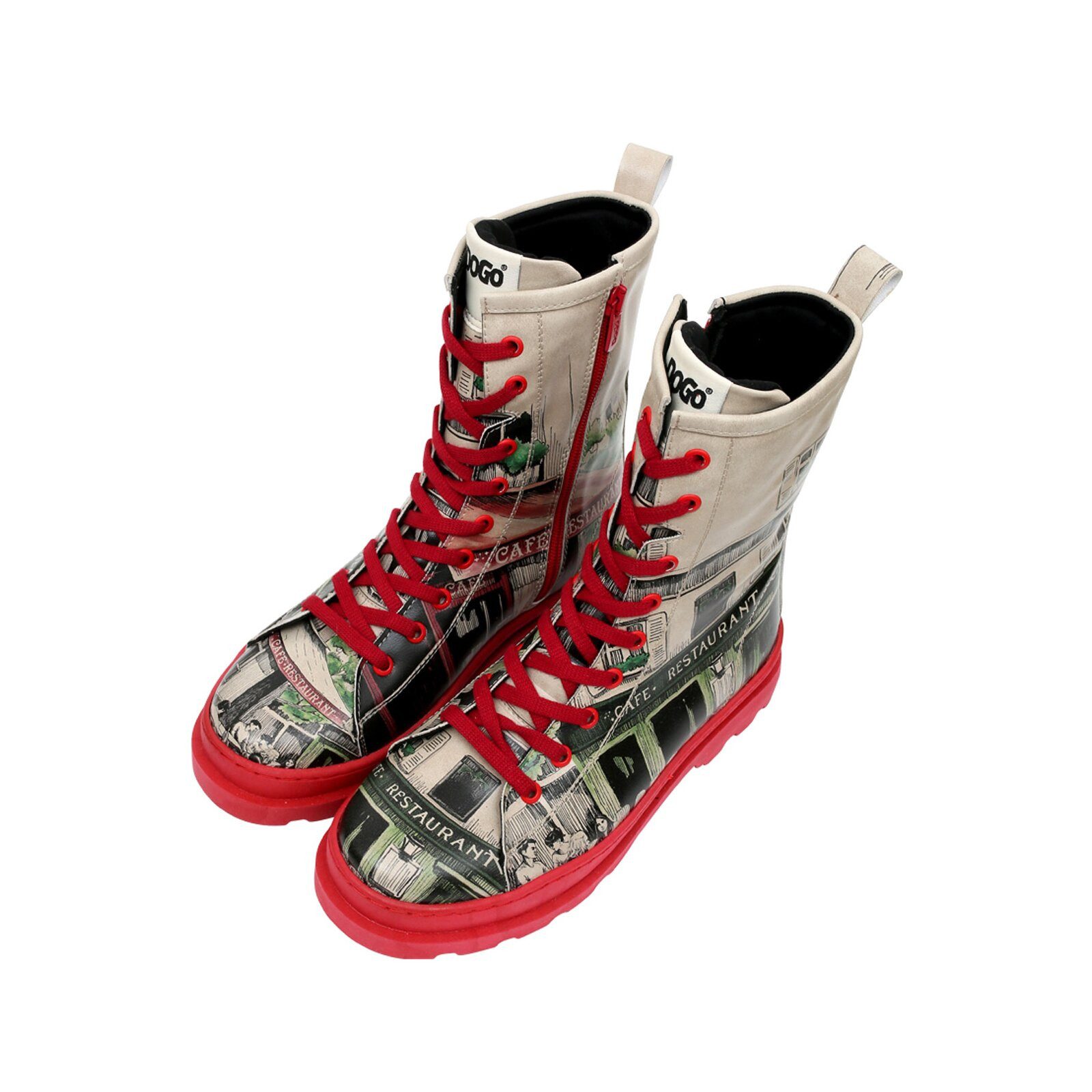 DOGO Damen Gisele La Vie Parisienne Vegan Damen Stiefel / female Stiefelette Vegan