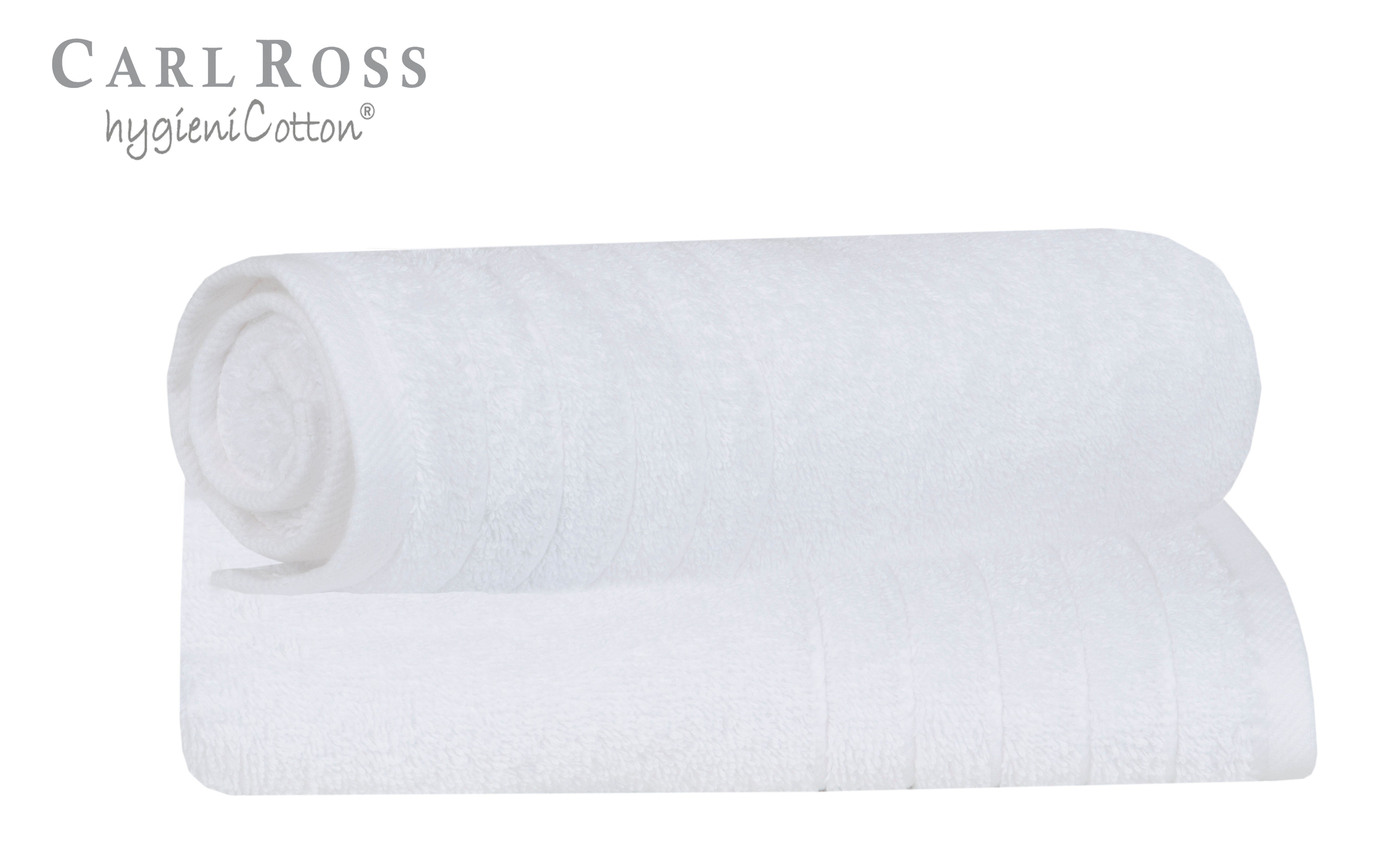 Carl Ross Handtuch HygieniCotton, Frottee (2-St), mit 2 Aufhängekordeln white | Alle Handtücher