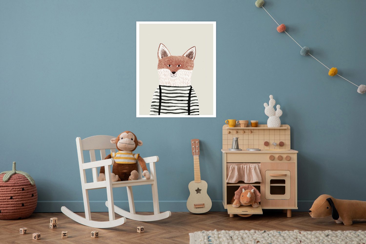 Lüttenhütt Bild mit Rahmen oder Poster, Fuchs, Fantasy, Füchse, Tiere (1 St), HD Premium Druck