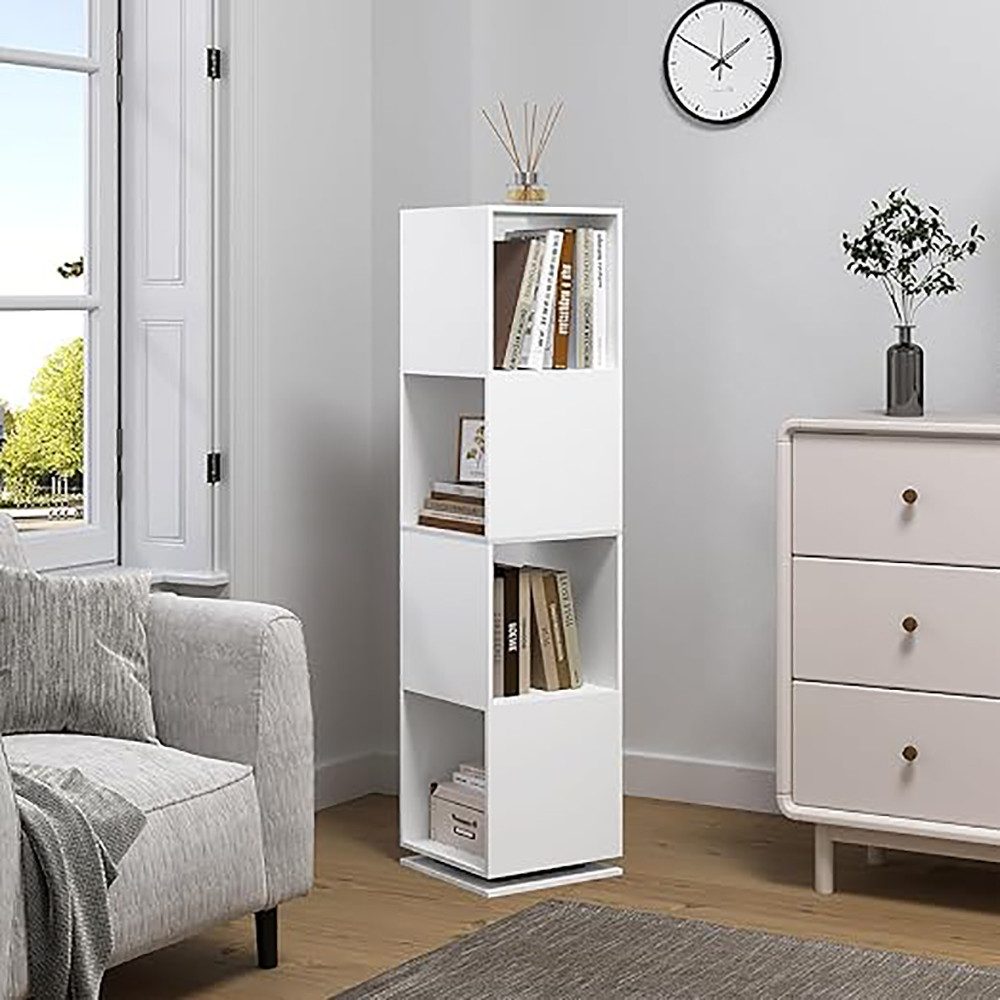 EUGAD Drehregal, 1-tlg., mit 4 Ebenen, für Wohnzimmer Schlafzimmer, 35x145x günstig online kaufen