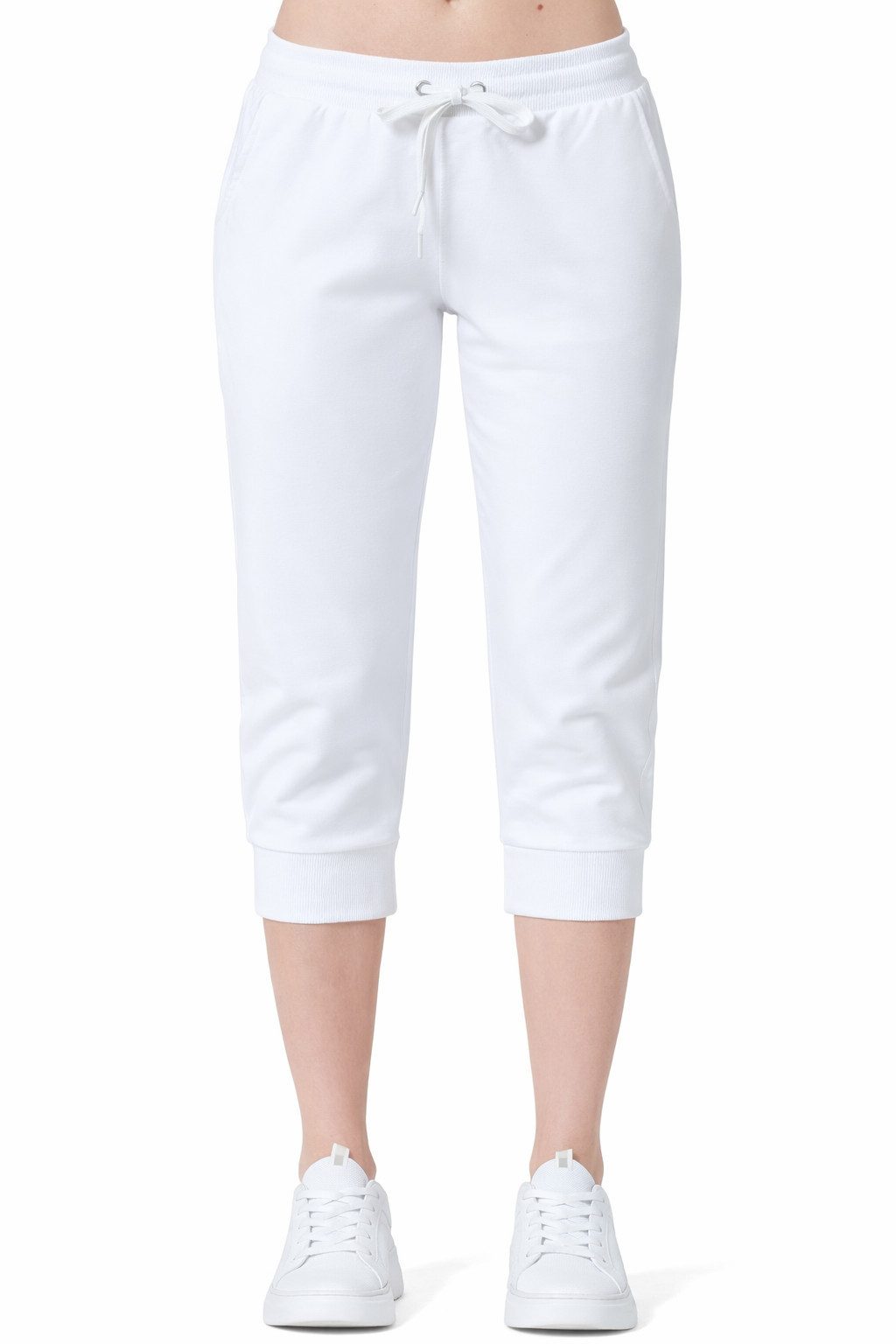 Smith & Solo 3/4-Hose Damen - Jogginghose, kurze Hose, Caprihose Elastikbund mit Kordelzug