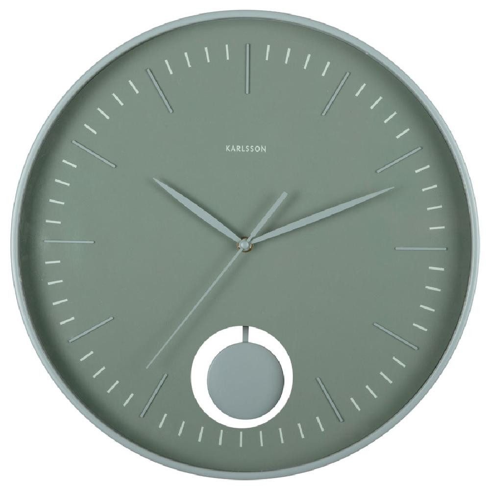 Karlsson Uhr Wanduhr Grato Pendulum Grün