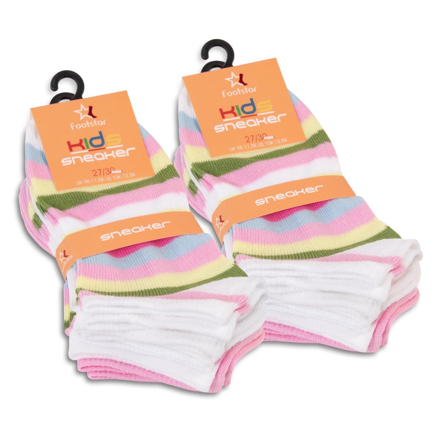Footstar Kurzsocken Kinder Socken (8 Paar) für Mädchen & Jungen bunt – Bild 4 von 4