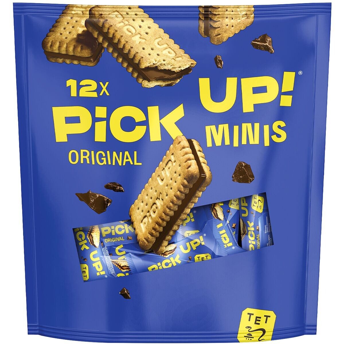 PICK UP! Kekse PiCK UP! minis Choco, 12er Pack Mini-Doppelkeks-Riege