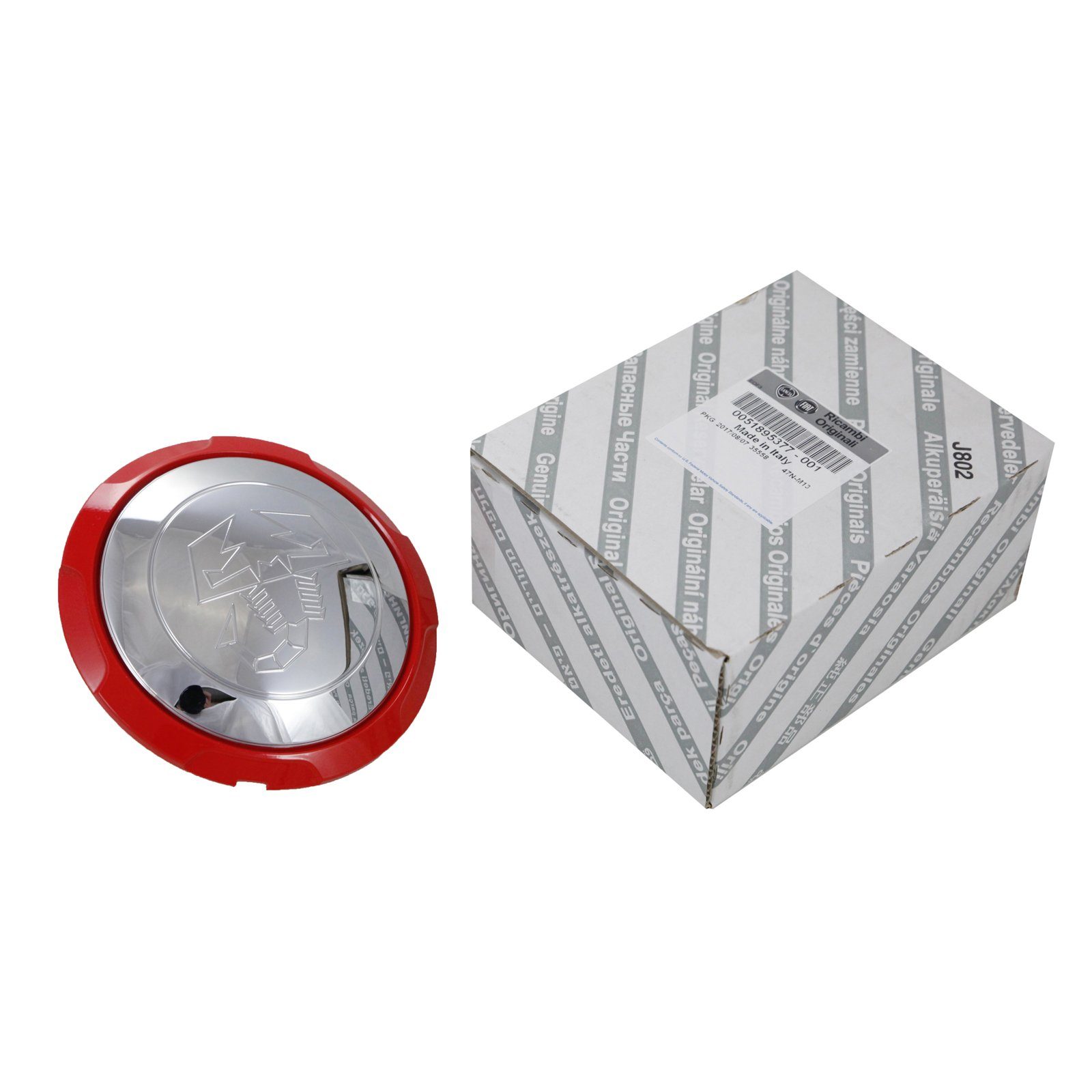 FIAT Radkappe Original Fiat Nabendeckel 51895377, (1-St) Passend für Fiat 500 Abarth