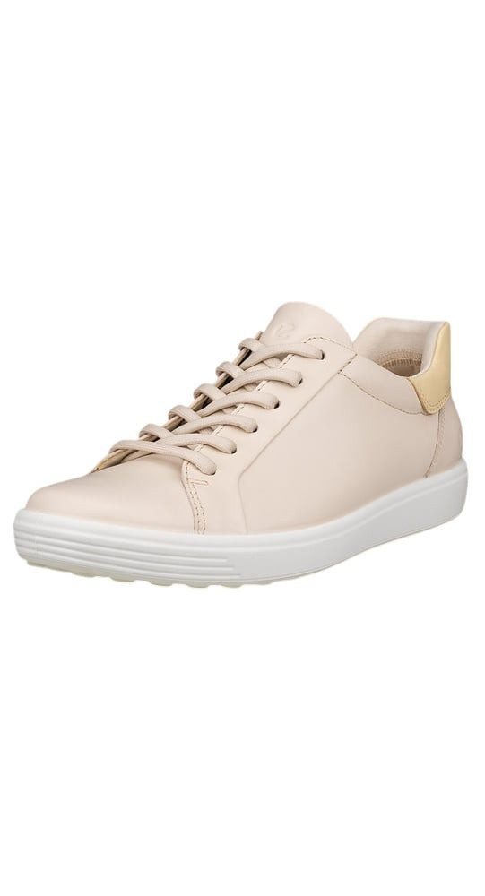 Ecco Soft 7 Easy Slip Low (Premium-Leder) limestone Damen Sneaker