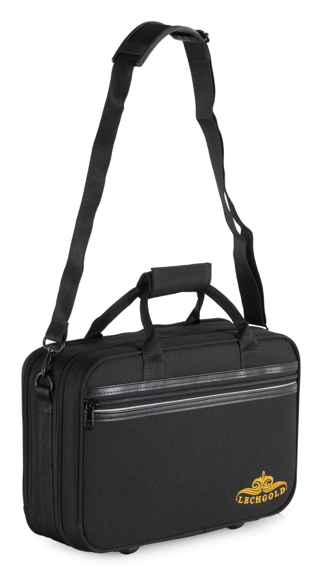 Lechgold Klarinette Leichtkoffer mit hochwertiger Thermopolsterung für, Lightcase für Bb-Klarinette mit Deutschem System & Schultergurt