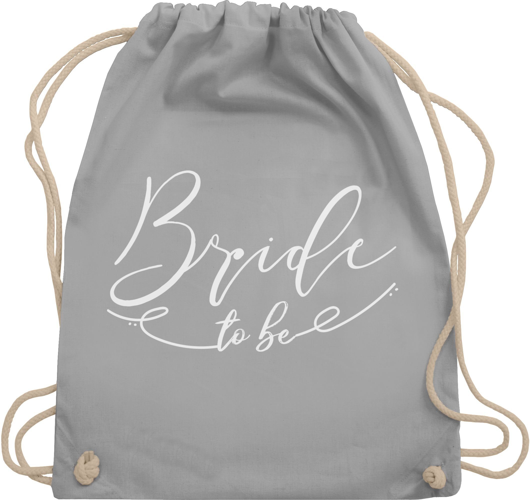 Turnbeutel Bride to be mit Linie