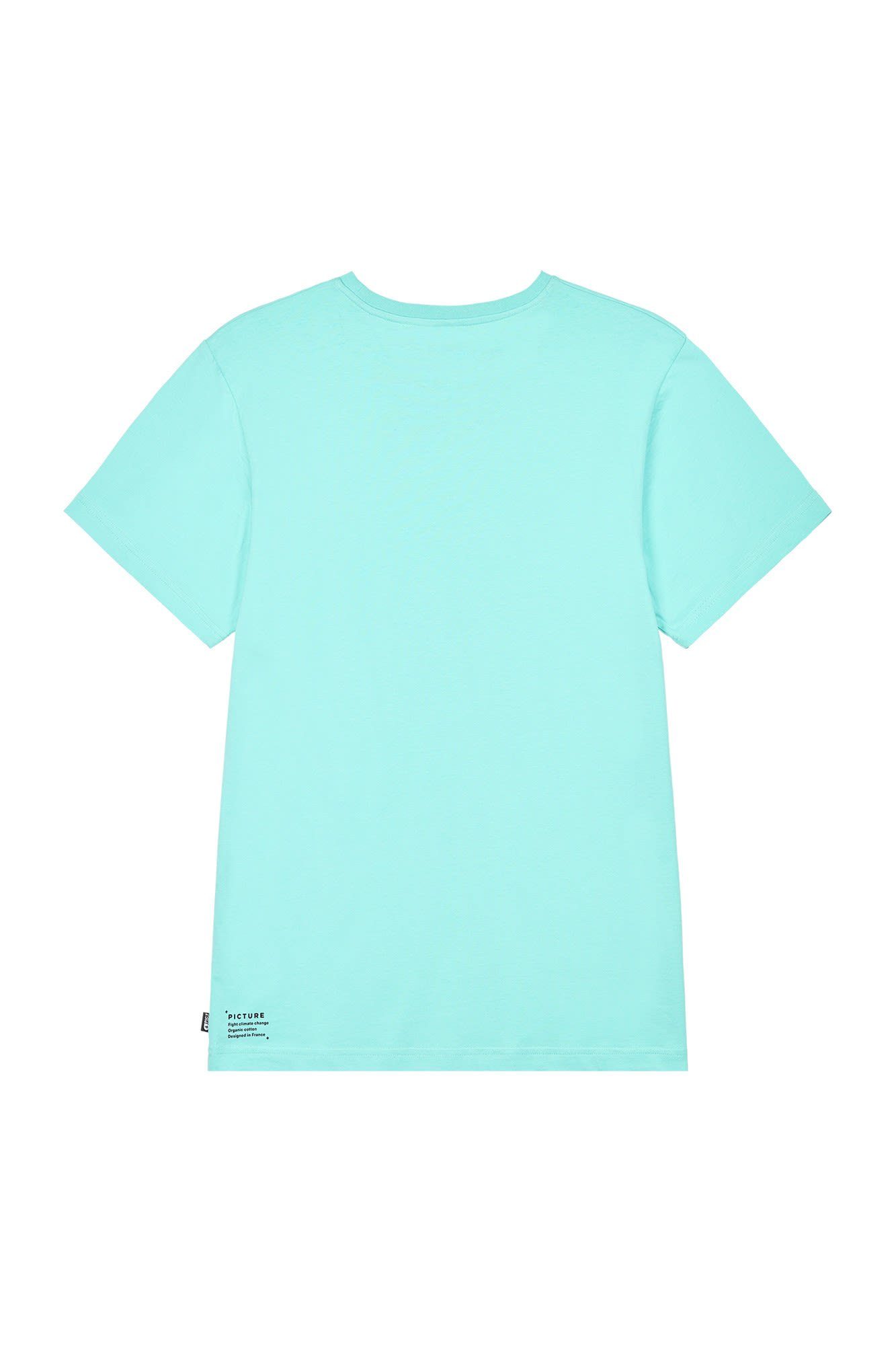 Herren Picture Kurzarm-Shirt M Tee Turquoise T-Shirt Picture Blue Murray