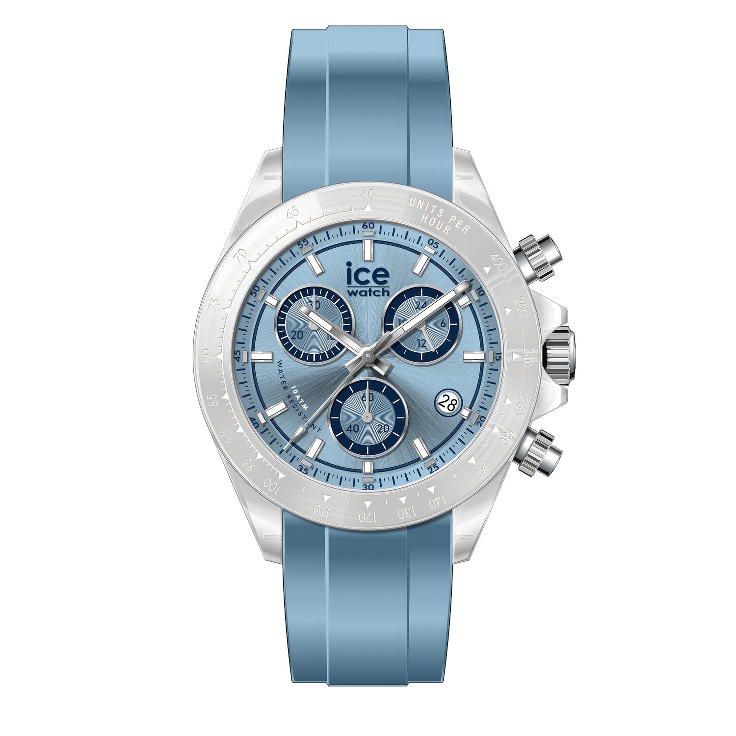 ice-watch Chronograph BEWATCH 025632, Quarzuhr, Armbanduhr, Herrenuhr, Silikonarmband, analog, Big Date