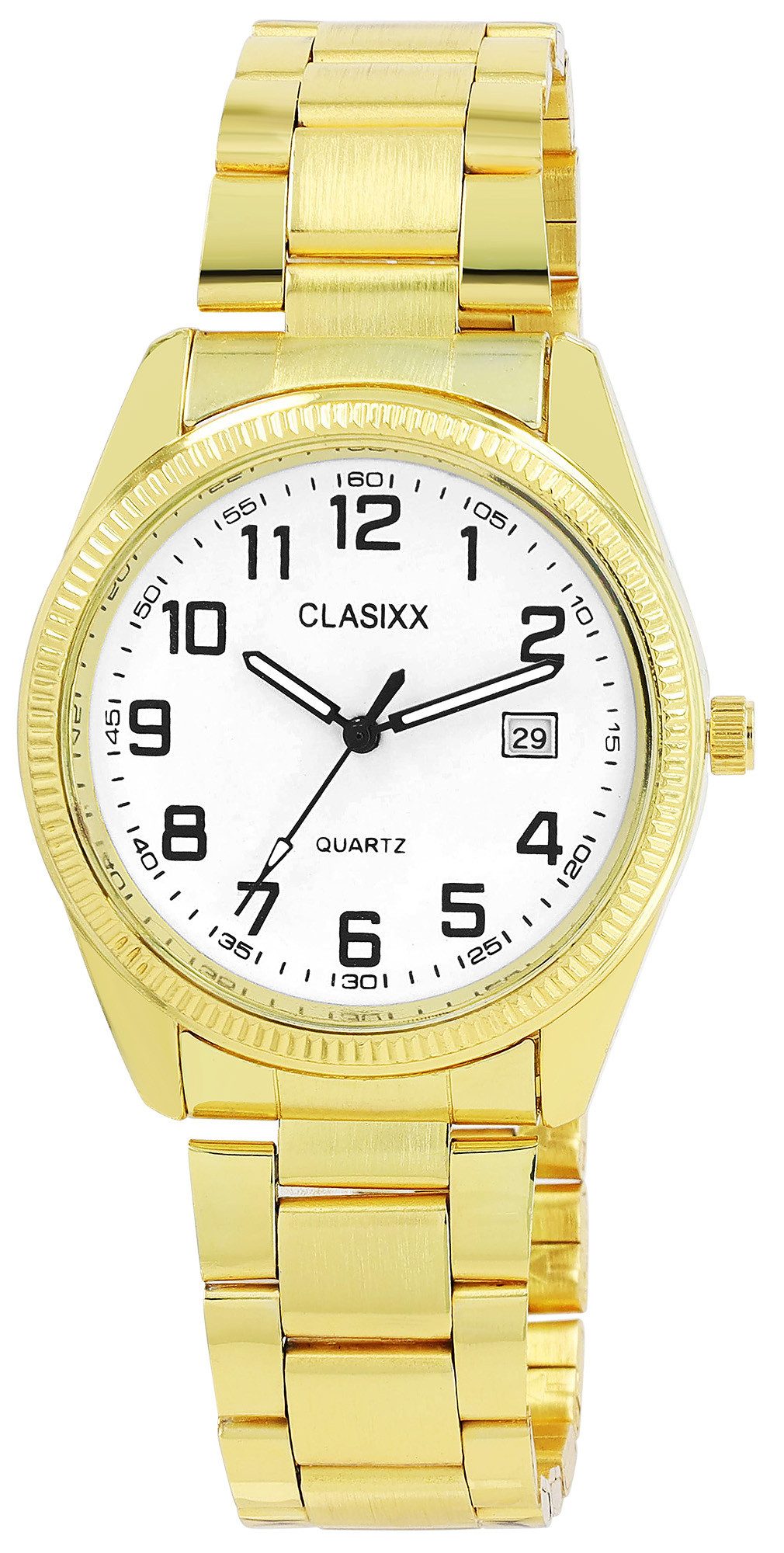 Clasixx Quarzuhr 2800112 CLASIXX Herrenuhr mit Edelstahlband