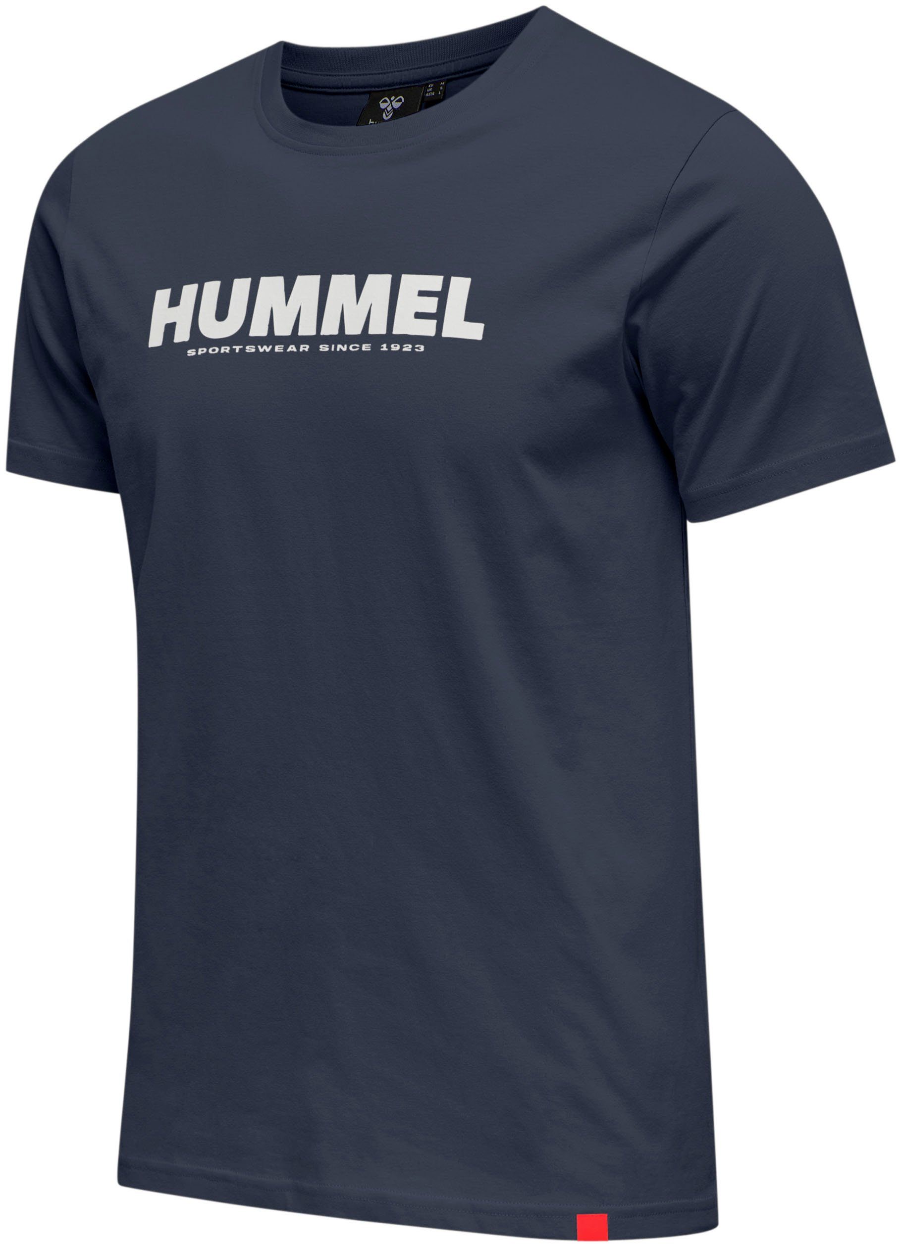 hummel T-Shirt mit Logo marine Print