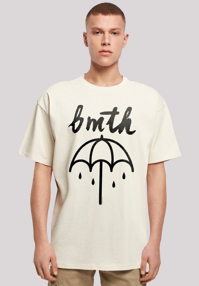 F4NT4STIC T-Shirt BMTH Metal Band Umbrella Premium Qualität, Rock-Musik,  Band, Weite Passform und überschnittene Schultern
