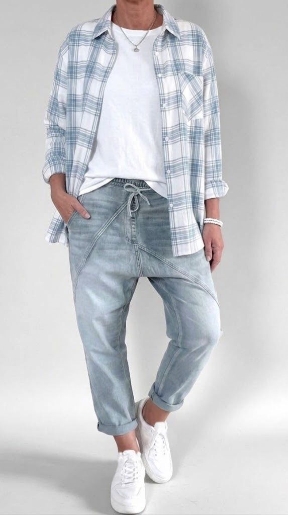 S. Woman Haremsjeans / coole Baggy-Jeans im Lässig-Look – Denim-Style 4-Pocket-Style