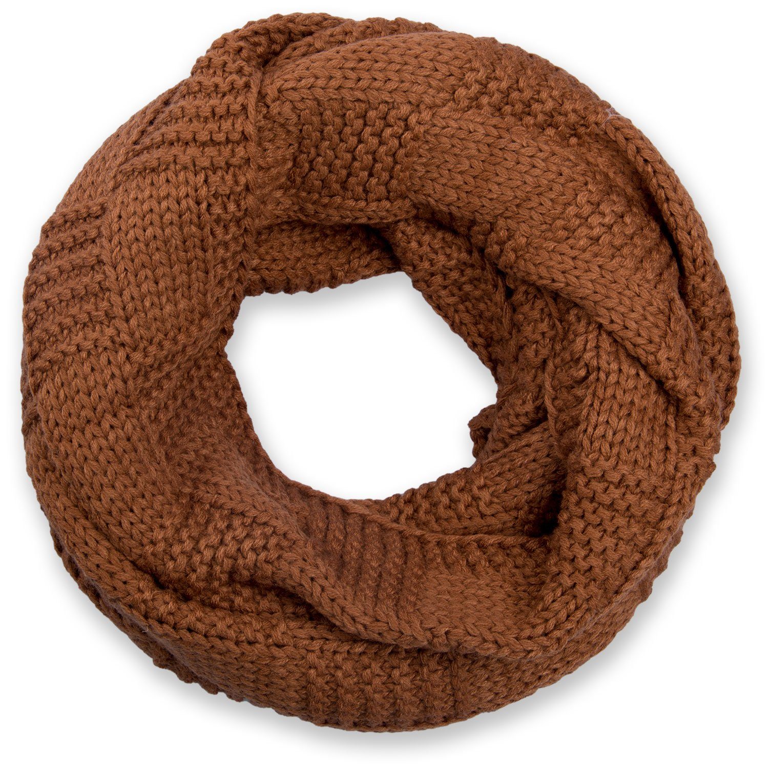 styleBREAKER Strickschal Feinstrick Loop mit Patentmuster, (1-St) günstig online kaufen