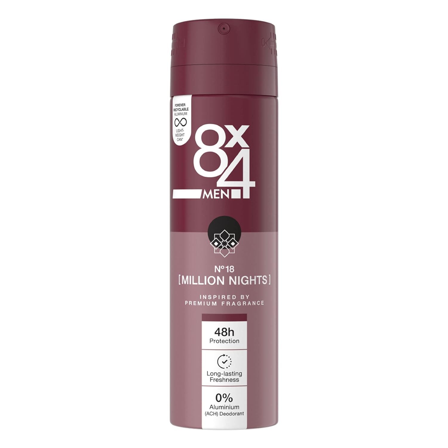 8x4 Deo-Pumpspray Men Deo N° 18 Million Nights