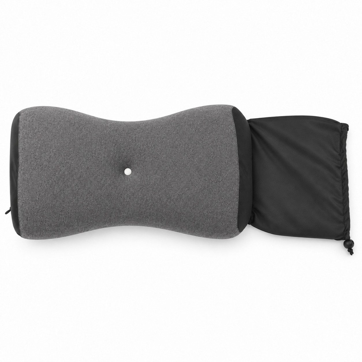 CHICASA Kopfkissen Reisekissen Grau, ergonomisch, 50D Memory-Schaum
