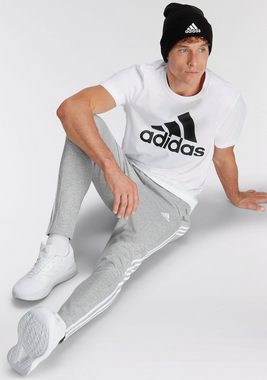 adidas Sportswear Sporthose ESSENTIALS SINGLE JERSEY TAPERED OPEN HEM 3STREIFEN HOSE (1-tlg)