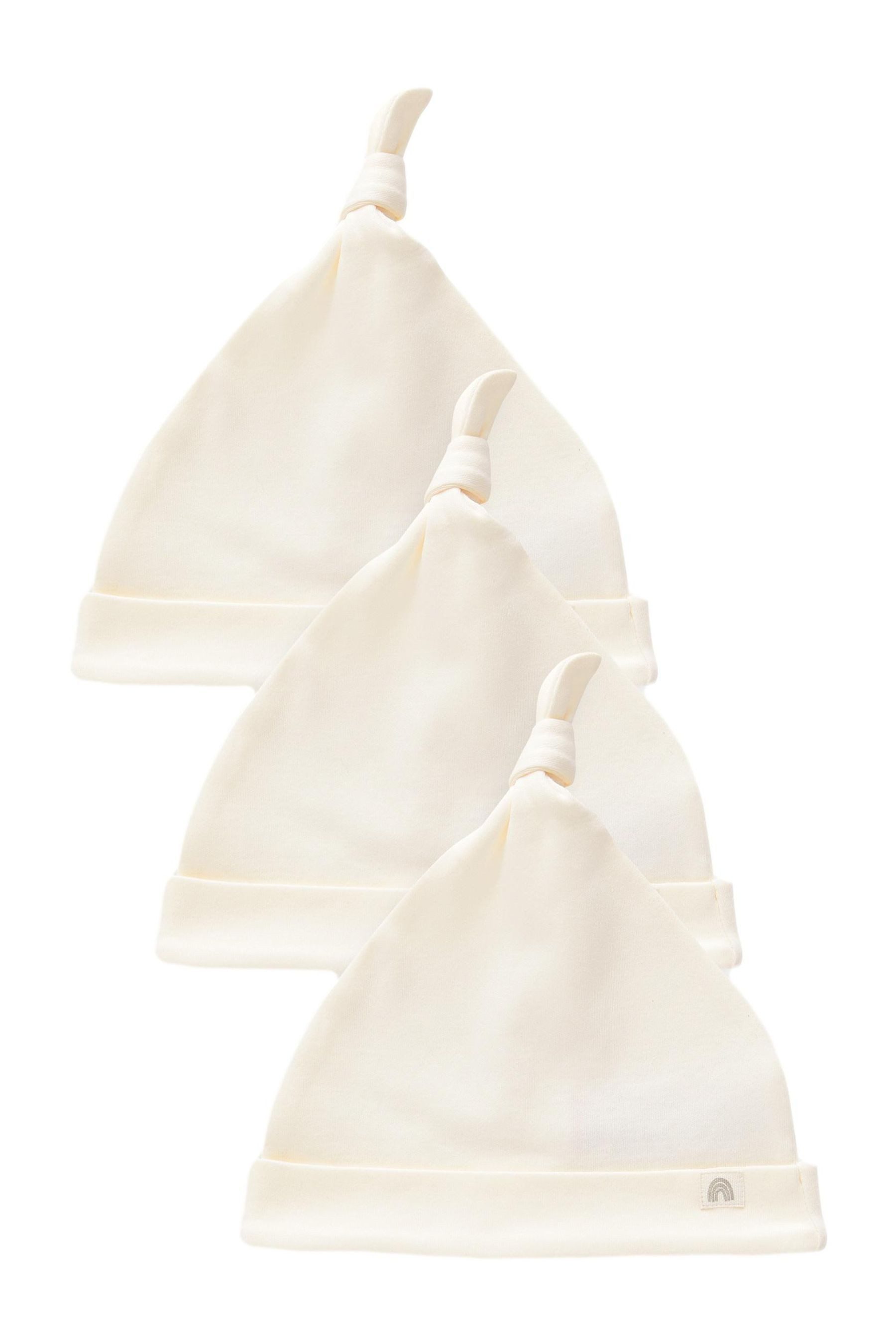 Next Erstlingsmütze 3er-Pack Baby-Knotenmützen (5-St)