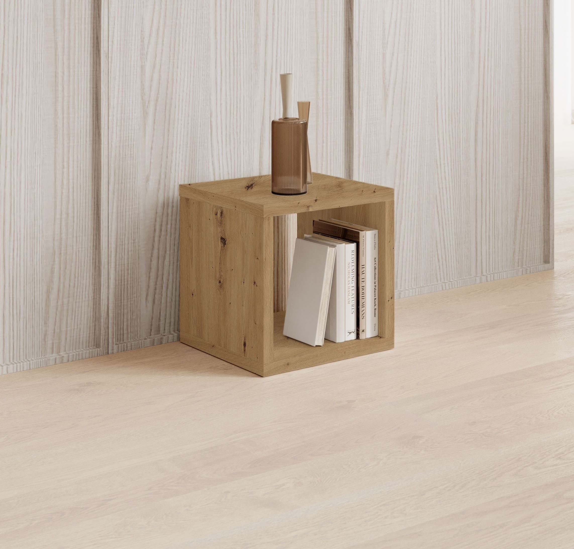 PREISBRECHER Regalwürfel Style, in Artisan Eiche Dekor - 41x41x38cm (BxHxT)