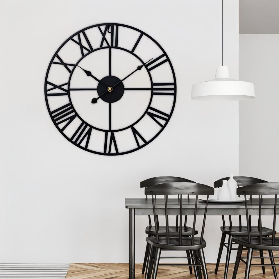 DARDVORLAG Wanduhr mit Römischen Ziffern, Vintage Metall Wanduhr (aus Metal günstig online kaufen