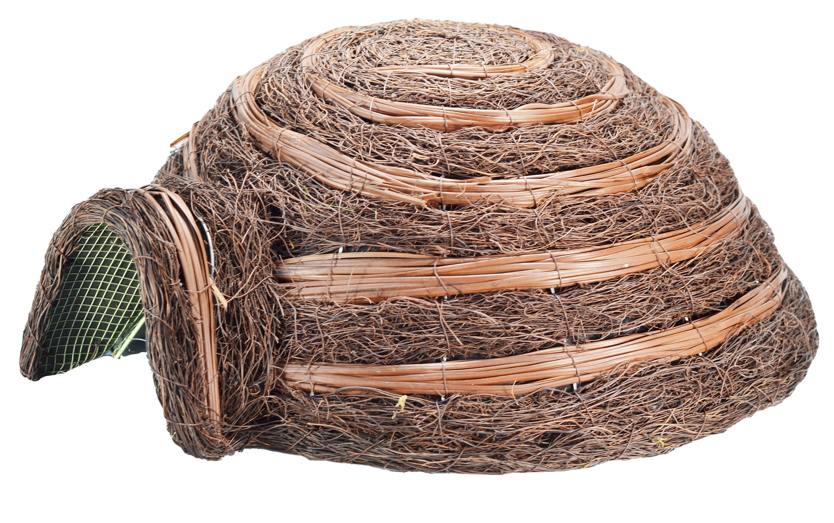 Dehner Igelhaus »Inuit, ca. 21 x 52 x 56 cm, Stahl/Rattan, natur
