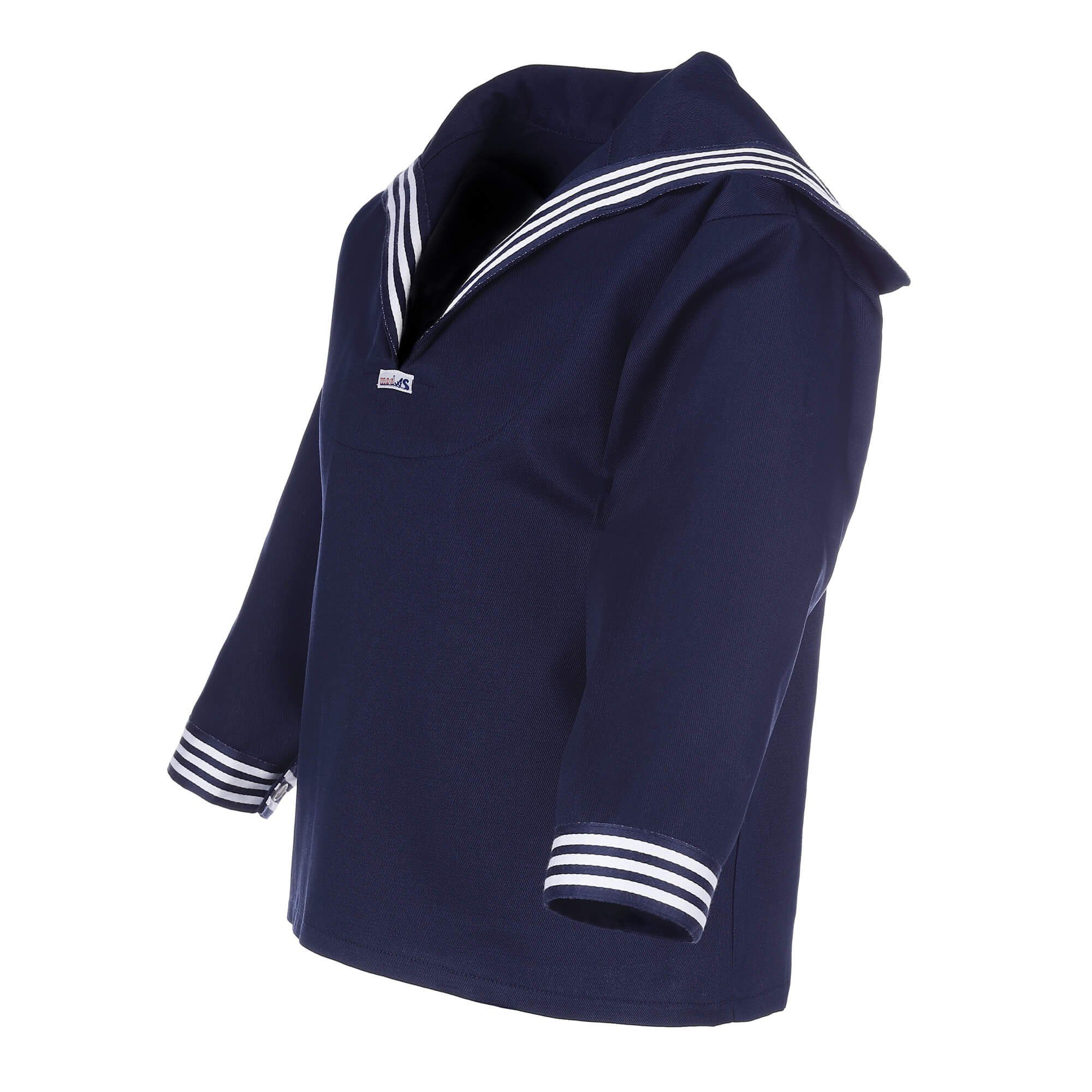 modAS Langarmhemd 1120 Kinder Unisex Matrosenhemd Klassisch - Maritimes Langarm-Hemd