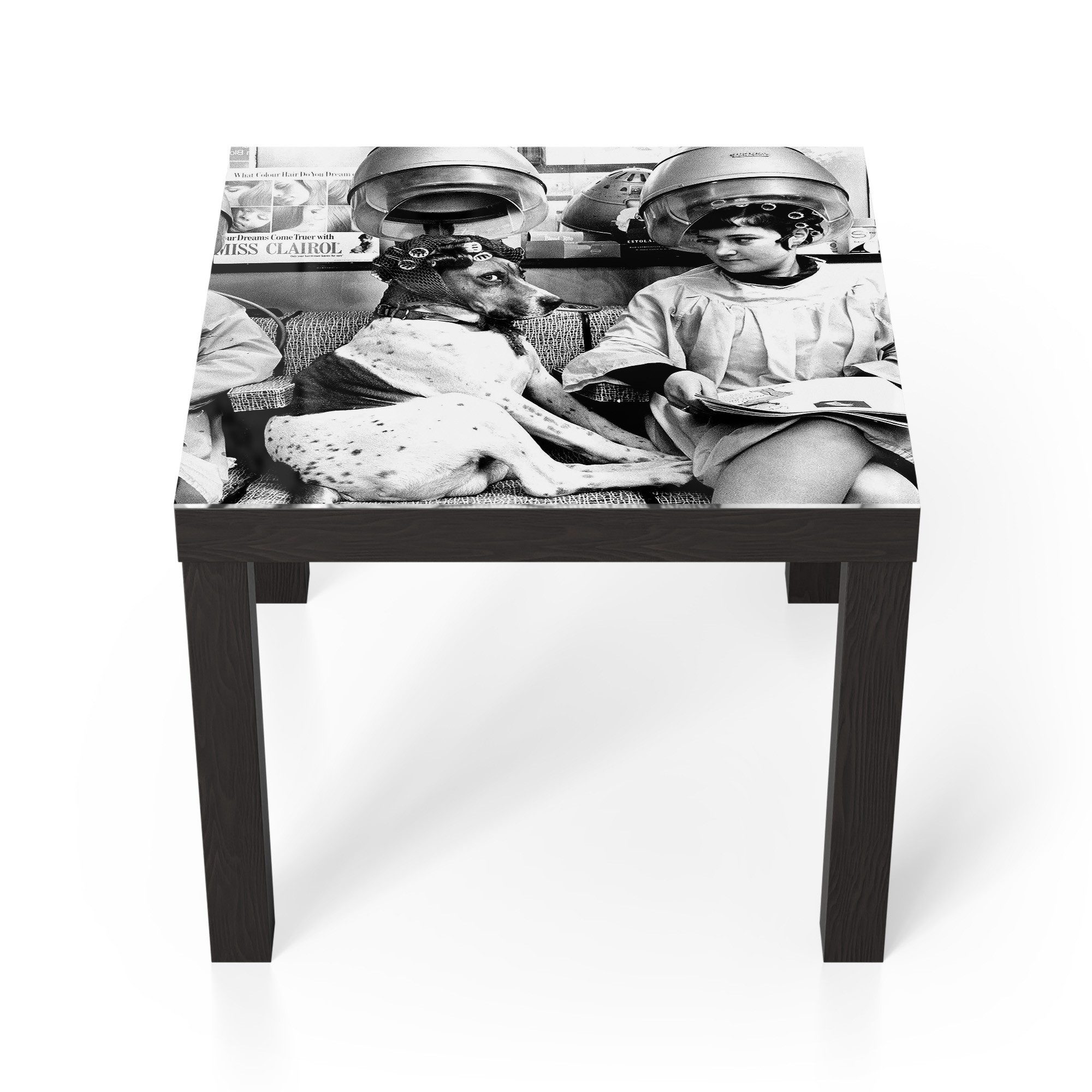 DEQORI Couchtisch 'Lockige Angelegenheit', Glas Beistelltisch Glastisch modern