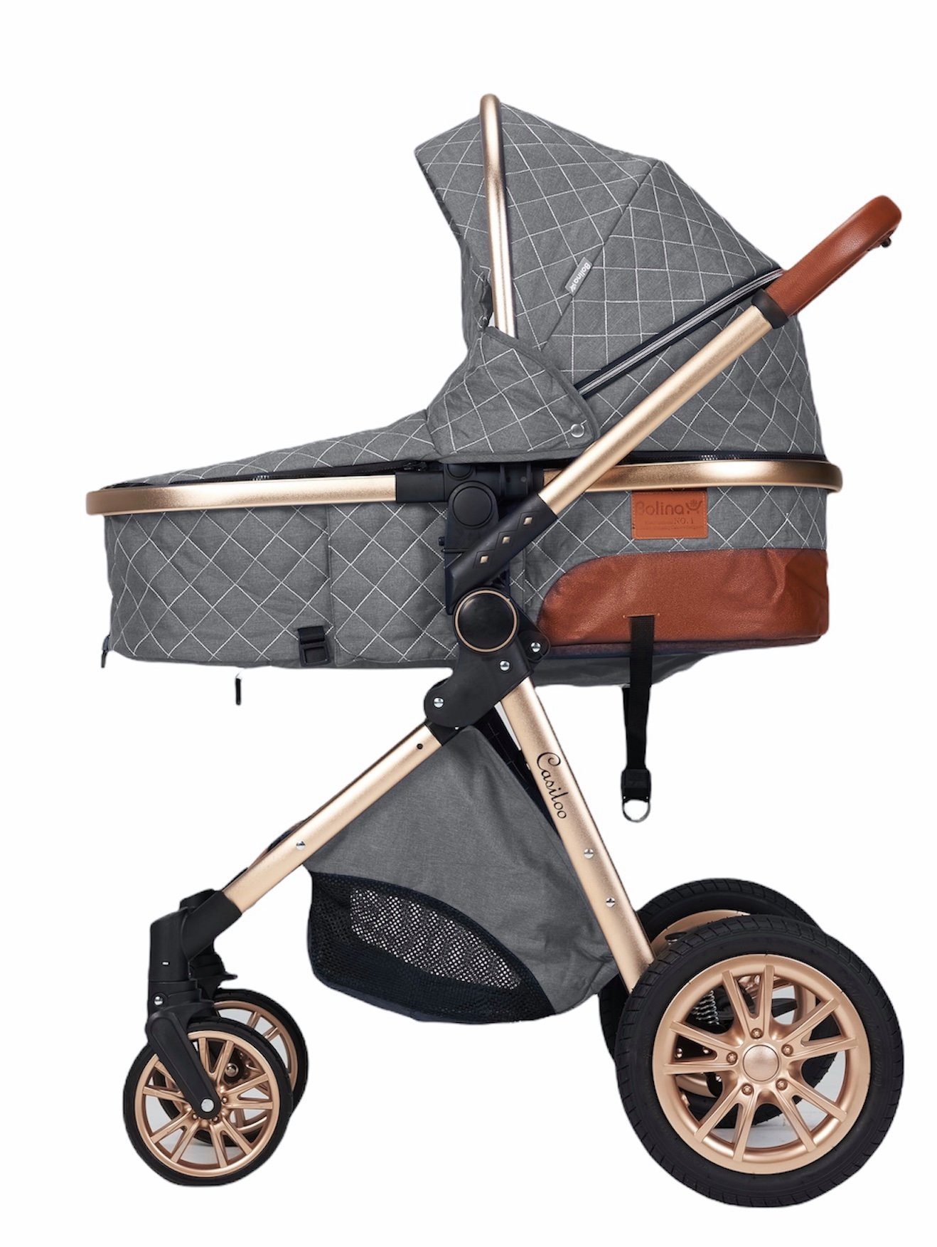 Casiloo® Kombi-Kinderwagen 3in1 Kombikinderwagen Kinderwagen Babywanne Buggy + Auto Babyschale