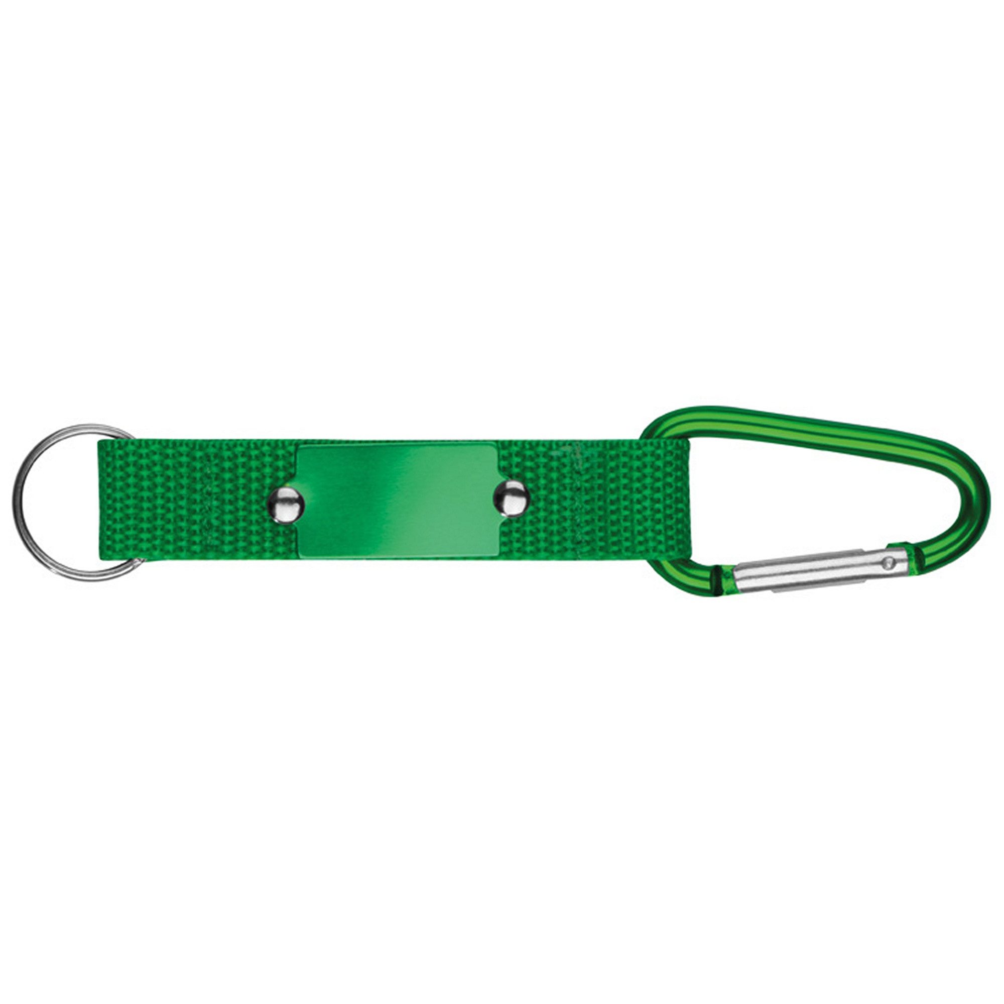 Schlüsselanhänger Schlüsselanhänger mit Karabiner / Farbe: grün