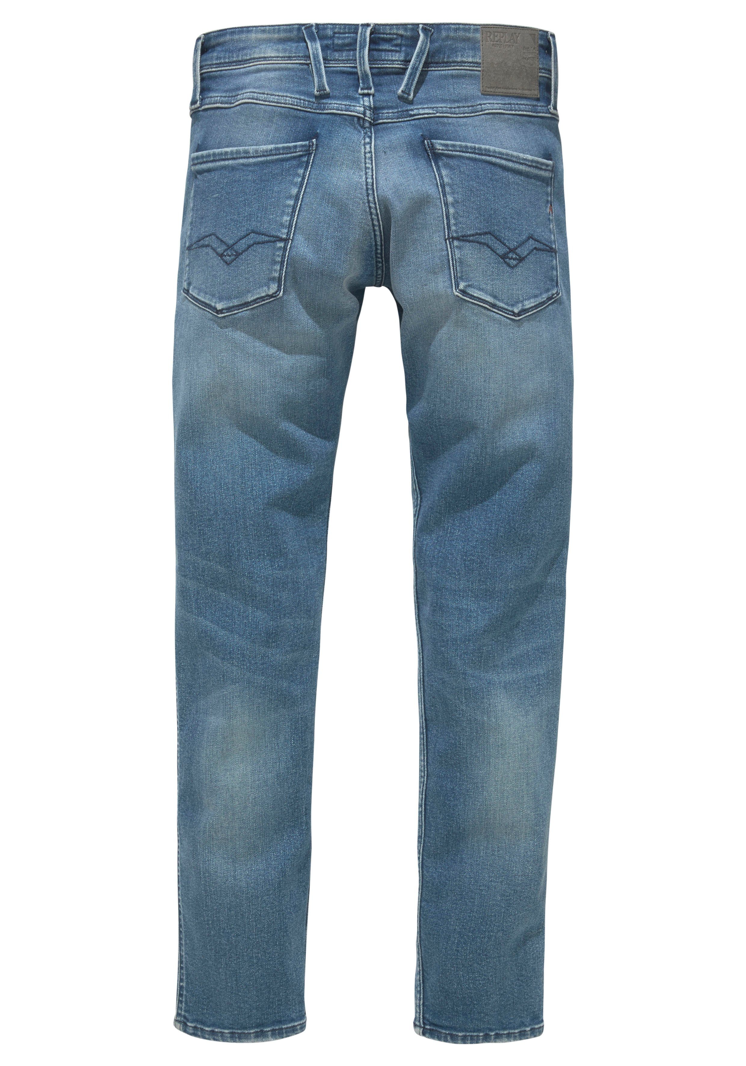 Slim-fit-Jeans Superstretch Replay Anbass medium-blue-mid