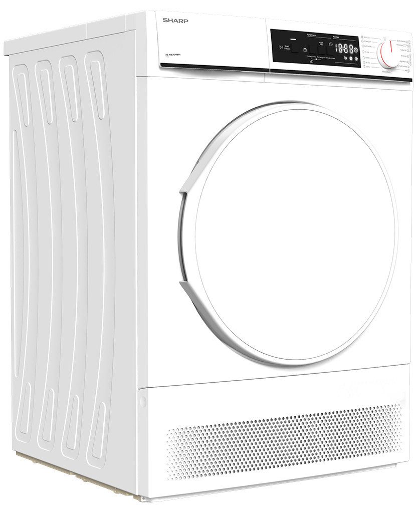 Sharp Kondenstrockner KD-NCA7S7PW91-DE, LED-Display, 15 Trockenprogramme, SoftTouch-Bedienung